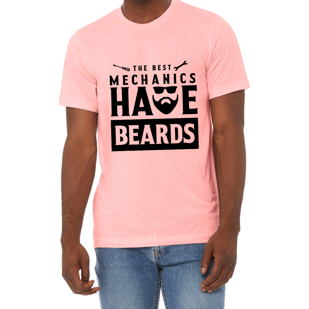 MECHANICS HAVE BEARDS SHIRT - Stylish and Fun Hydraulic Themed T-Shirt -  Fluid Power Fashion by OneHydraulics