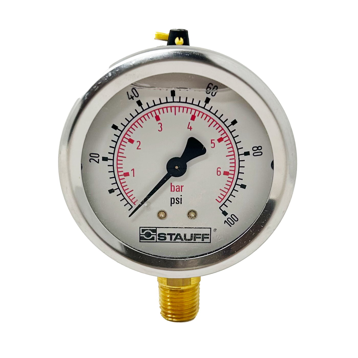 SPG-063-00100-05-S-N04 : Stauff Pressure Gauge, 2.5