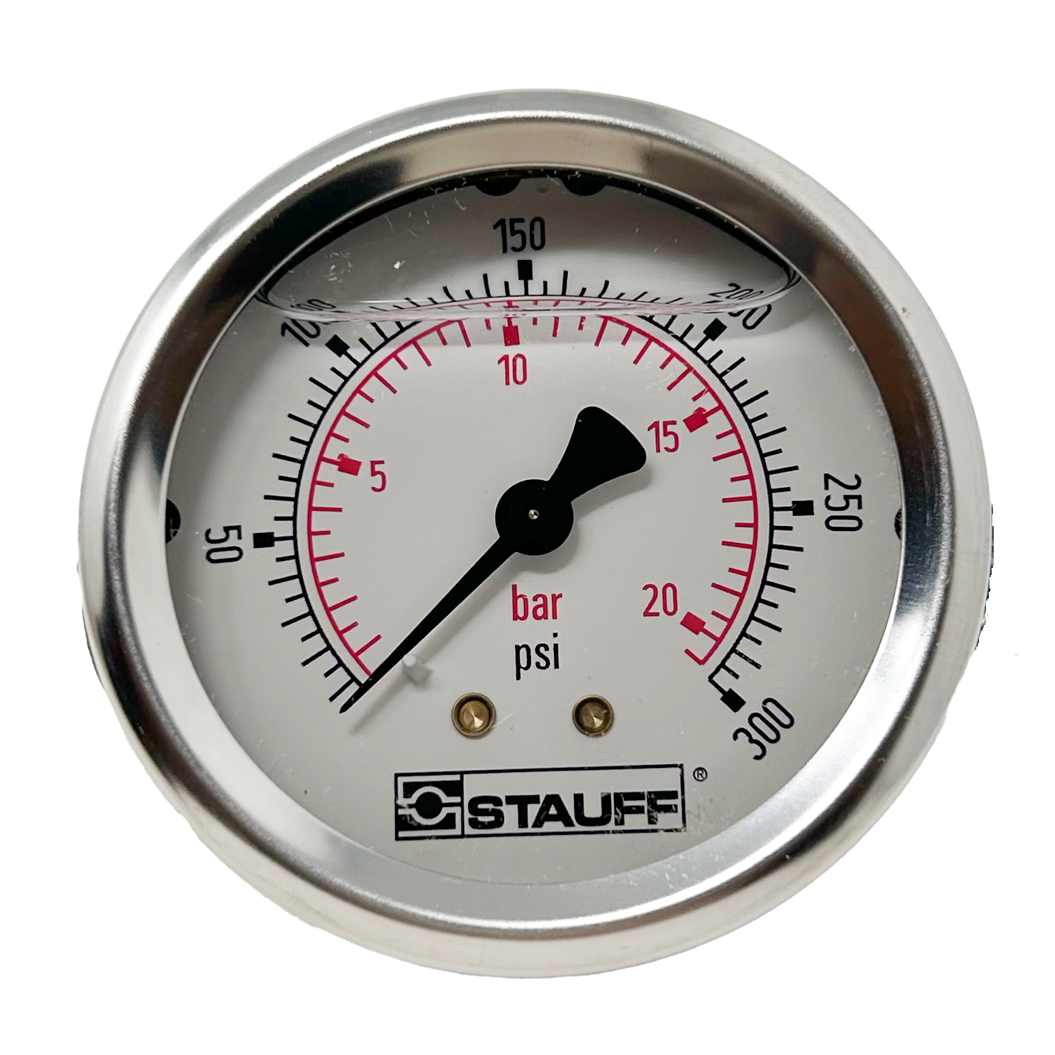 SPG-063-00300-05-P-N04-U : Stauff Pressure Gauge, 2.5&quot; Face, 0-300psi,