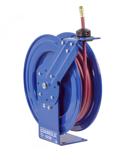 P-LP-350-AL : Coxreels P-LP-350-AL Spring Rewind Hose Reel for air/water,  3/8 ID, 50' hose, 300psi