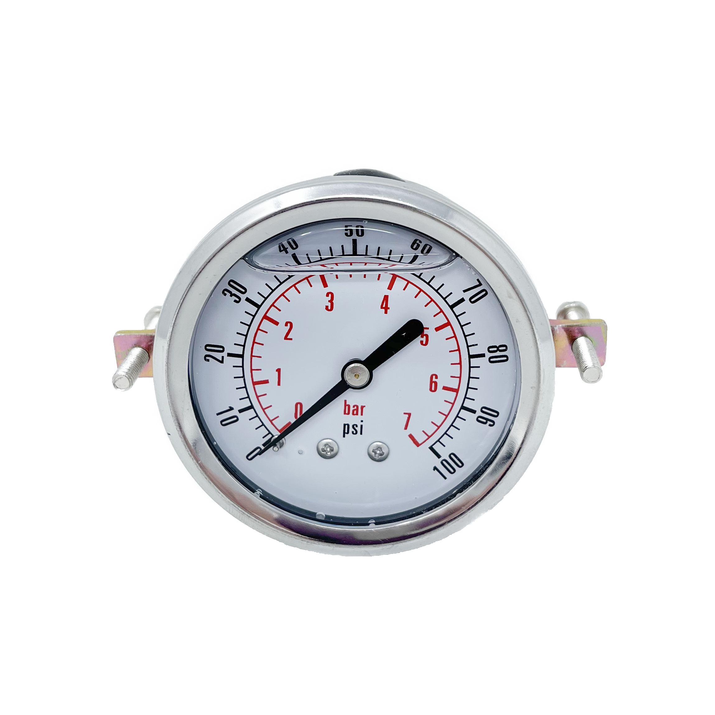 CF1P-007B : Dynamic Pressure Gauge, 2.5&quot; Face, 0-100psi Pressure Range