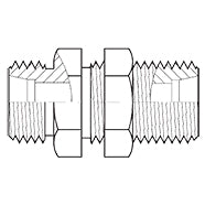 SS5040S-12 : Adaptall Straight Stainless Bulkhead Adapter, M20 X 1.5 (-S12) Male Heavy DIN x M20 X 1.5 (-S12) Male Heavy DIN