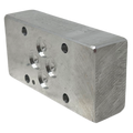 AD03TPSD-FIRE : FIRE SALE Daman Aluminum Cavity Body, 3000 psi, T10A Cavity Size, -6 SAE Ports, 2 ports - ALL SALES FINAL