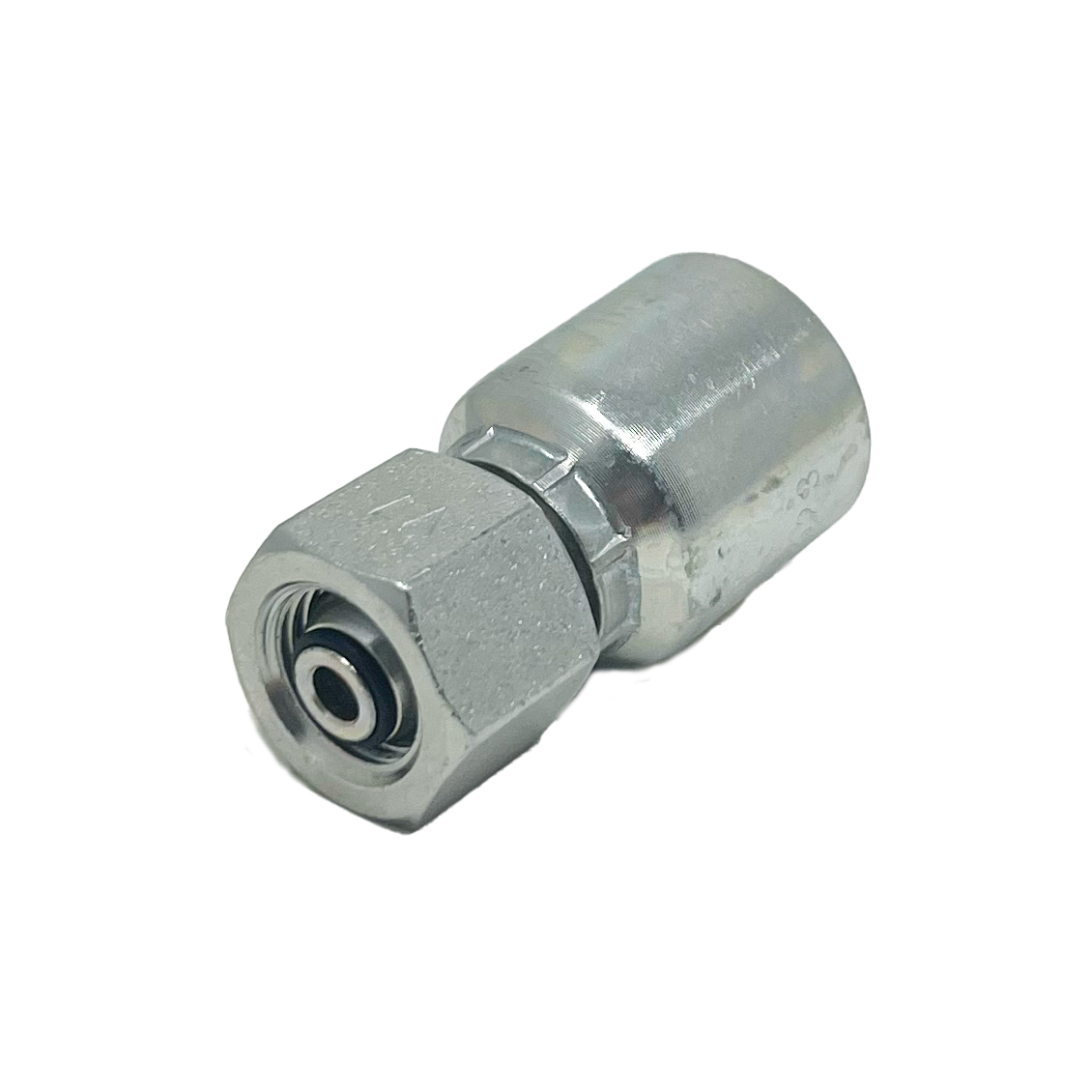 B2-BPFX-0404: Continental Hose Fitting, 0.25 (1/4") Hose ID x 1/4-19 Female BSPP, Straight Swivel Connection