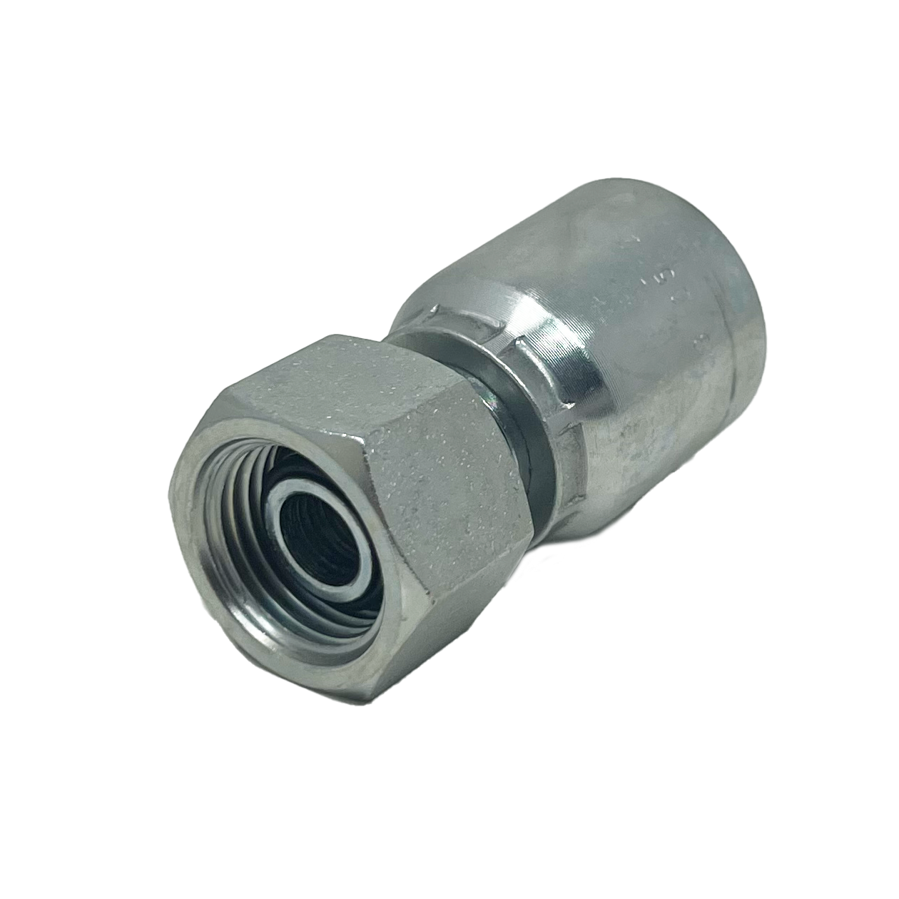 B2-BPFX-0808: Continental Hose Fitting, 0.5 (1/2") Hose ID x 1/2-14 Female BSPP, Straight Swivel Connection