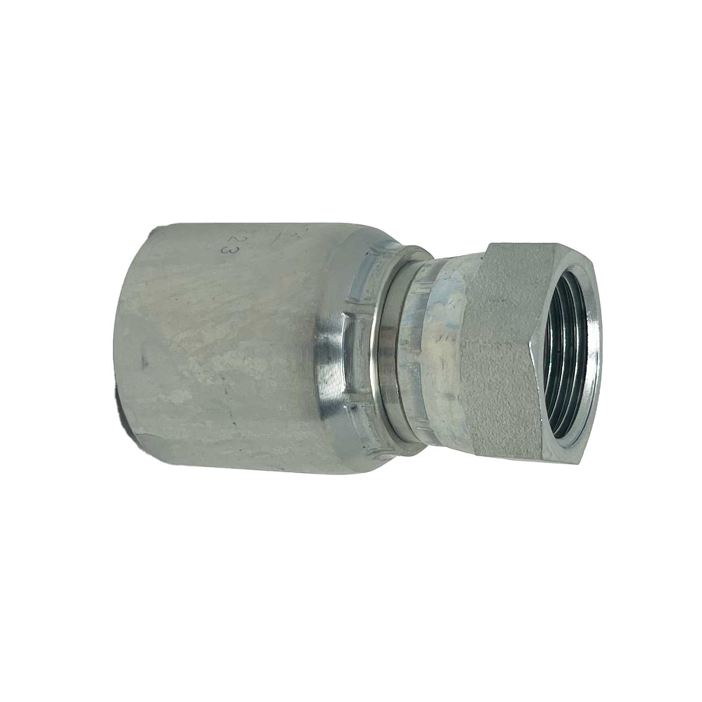 B2-BPFX-1010: Continental Hose Fitting, 0.625 (5/8") Hose ID x 5/8-14 Female BSPP, Straight Swivel Connection