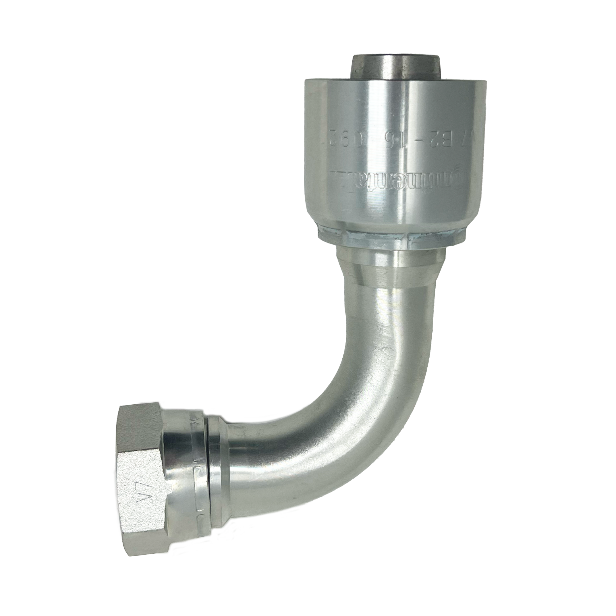 B2-BPFX90-1616: Continental Hose Fitting, 1" Hose ID x 1-11 Female BSPP, 90-Degree Swivel Connection