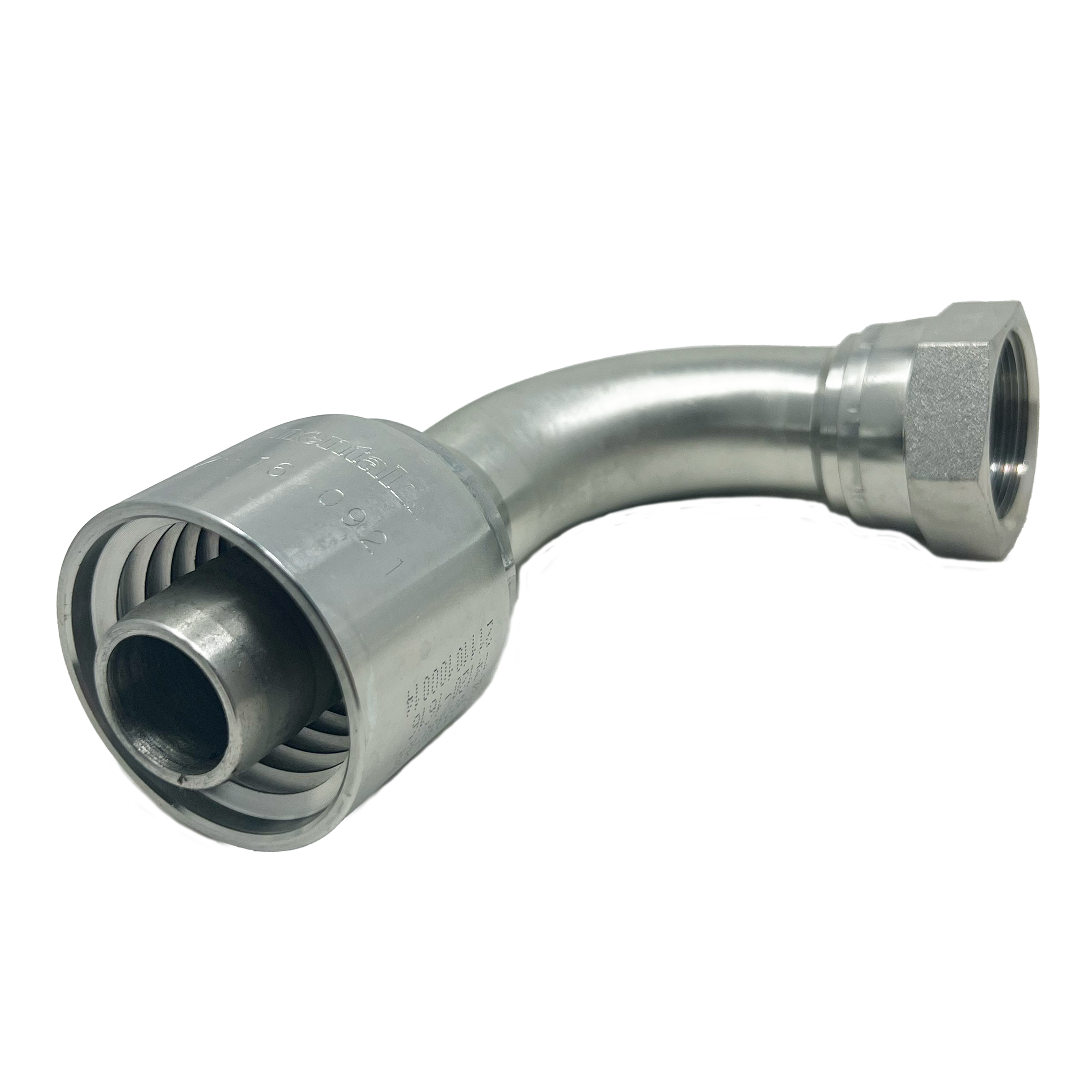 B2-BPFX90-1616: Continental Hose Fitting, 1" Hose ID x 1-11 Female BSPP, 90-Degree Swivel Connection