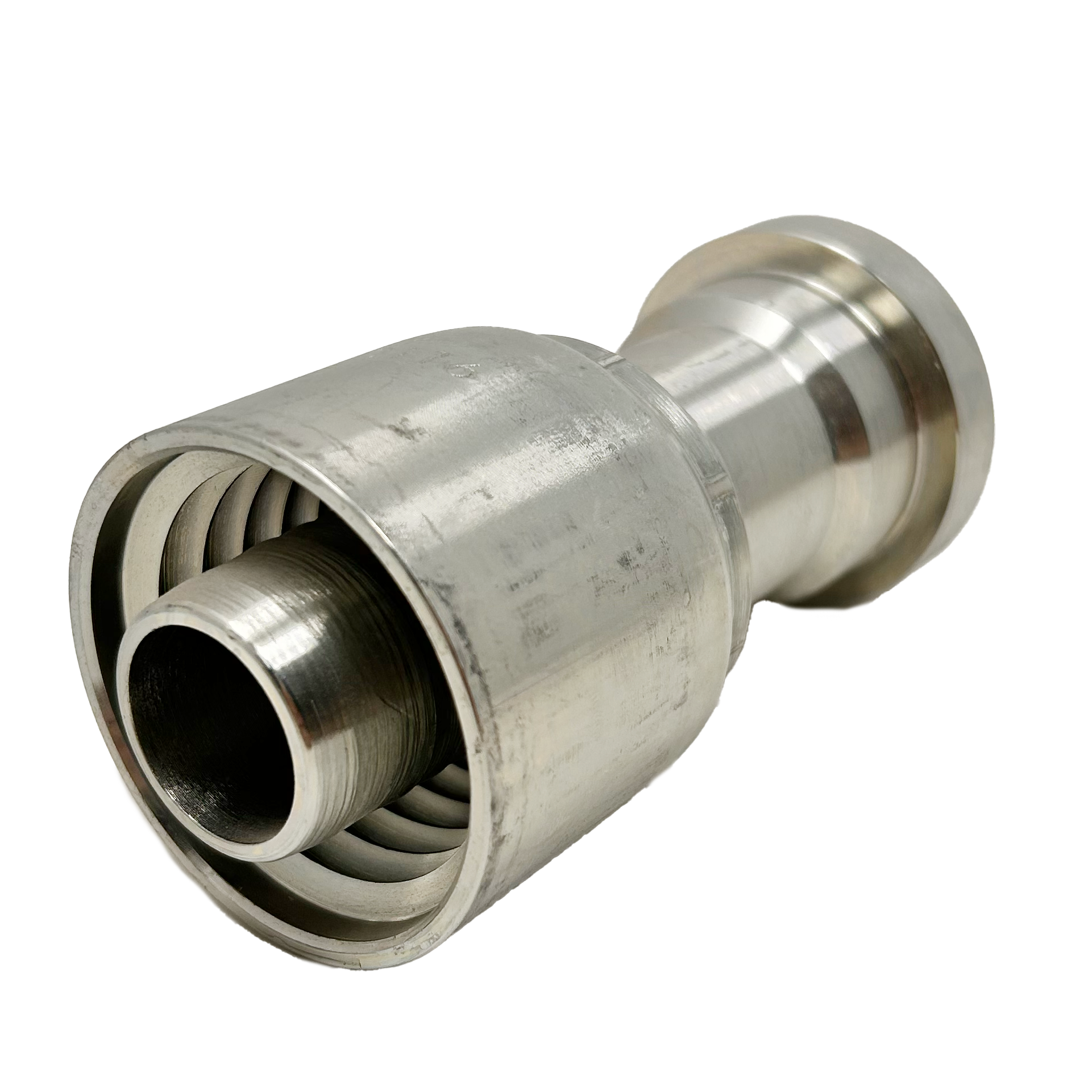 B2-FH-2020: Continental Hose Fitting, 1.25 (1-1/4") Hose ID x 1.25 (1-1/4") Code 62, Straight Connection