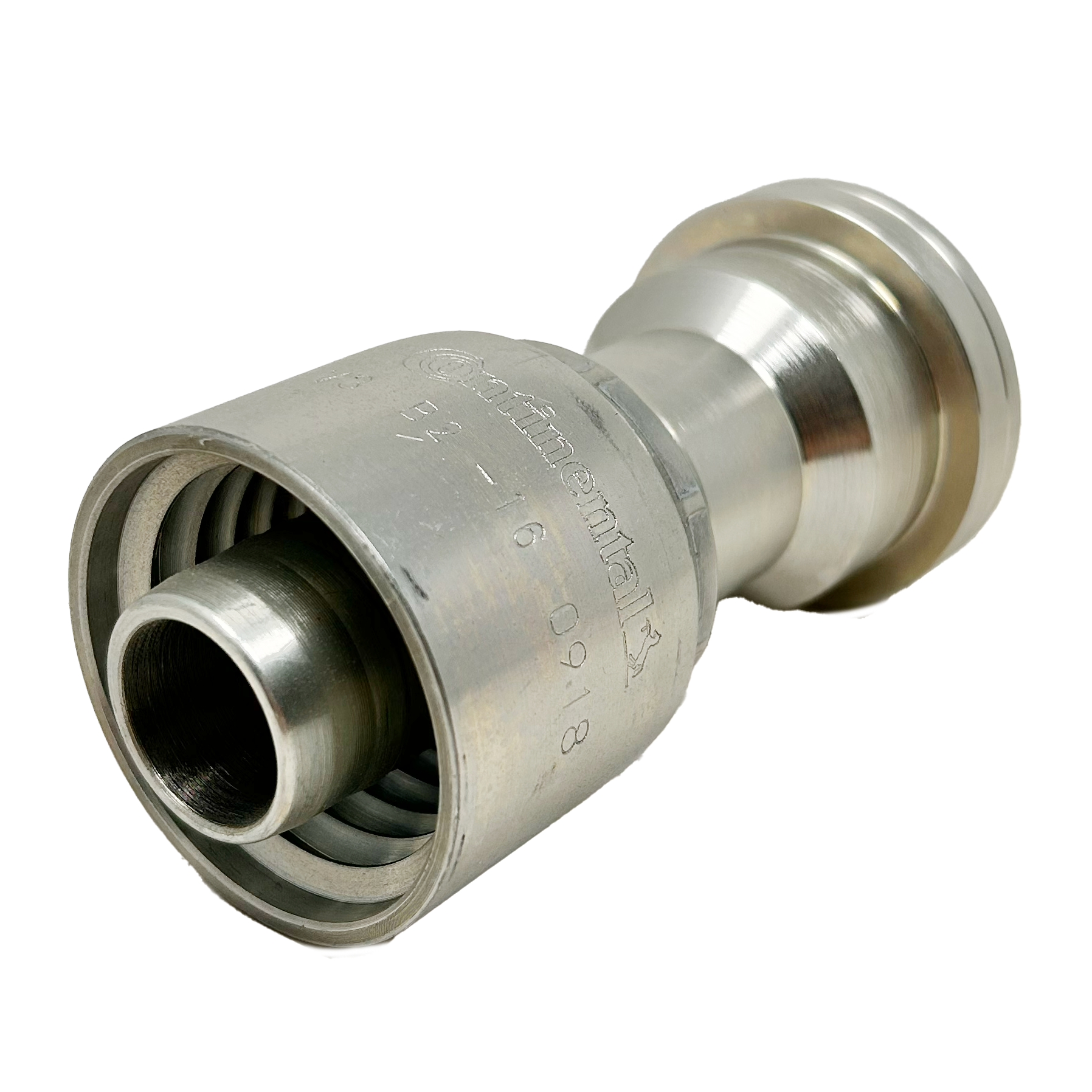 B2-FH-1620: Continental Hose Fitting, 1" Hose ID x 1.25 (1-1/4") Code 62, Straight Connection