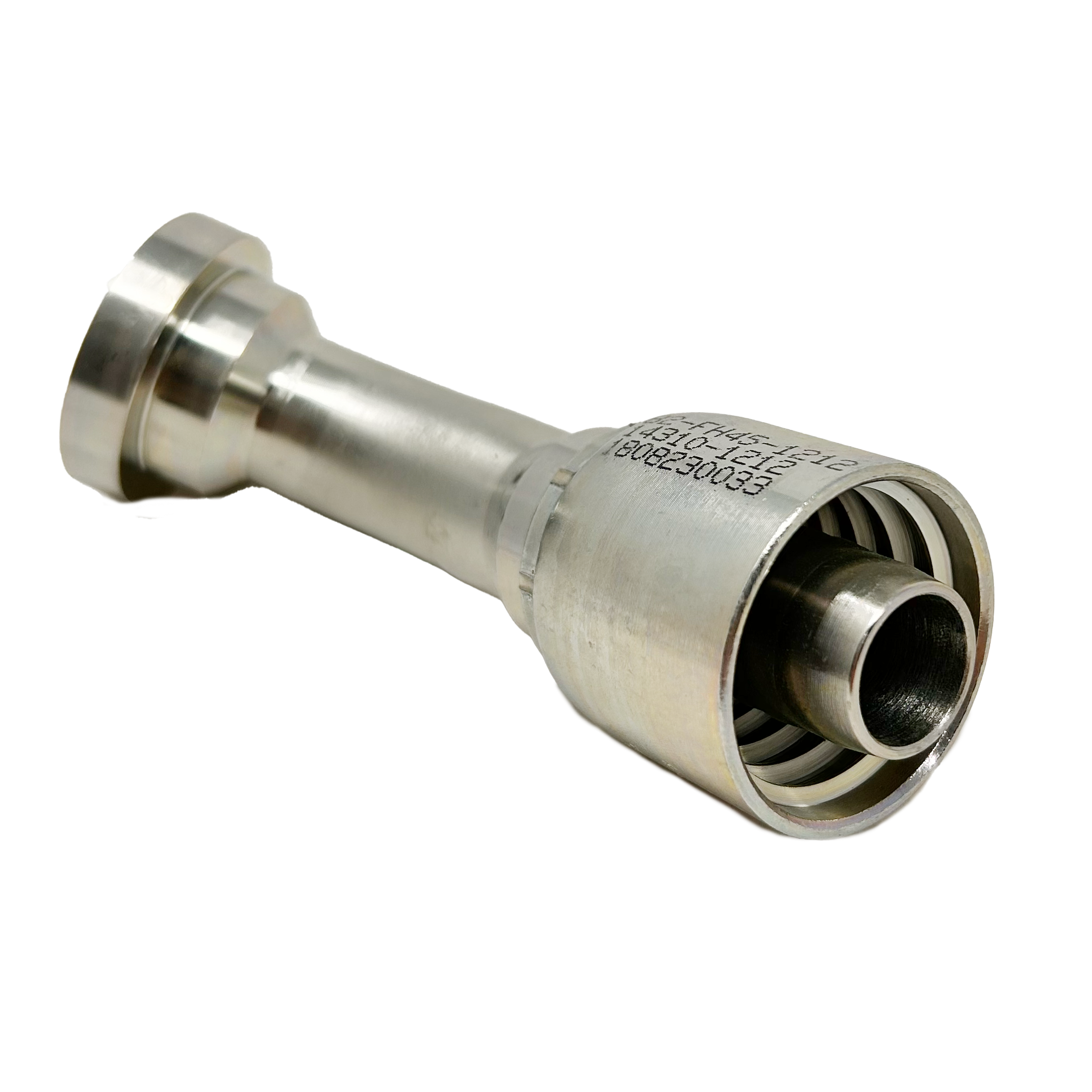 B2-FH45-1212: Continental Hose Fitting, 0.75 (3/4") Hose ID x 0.75 (3/4") Code 62, 45-Degree Connection