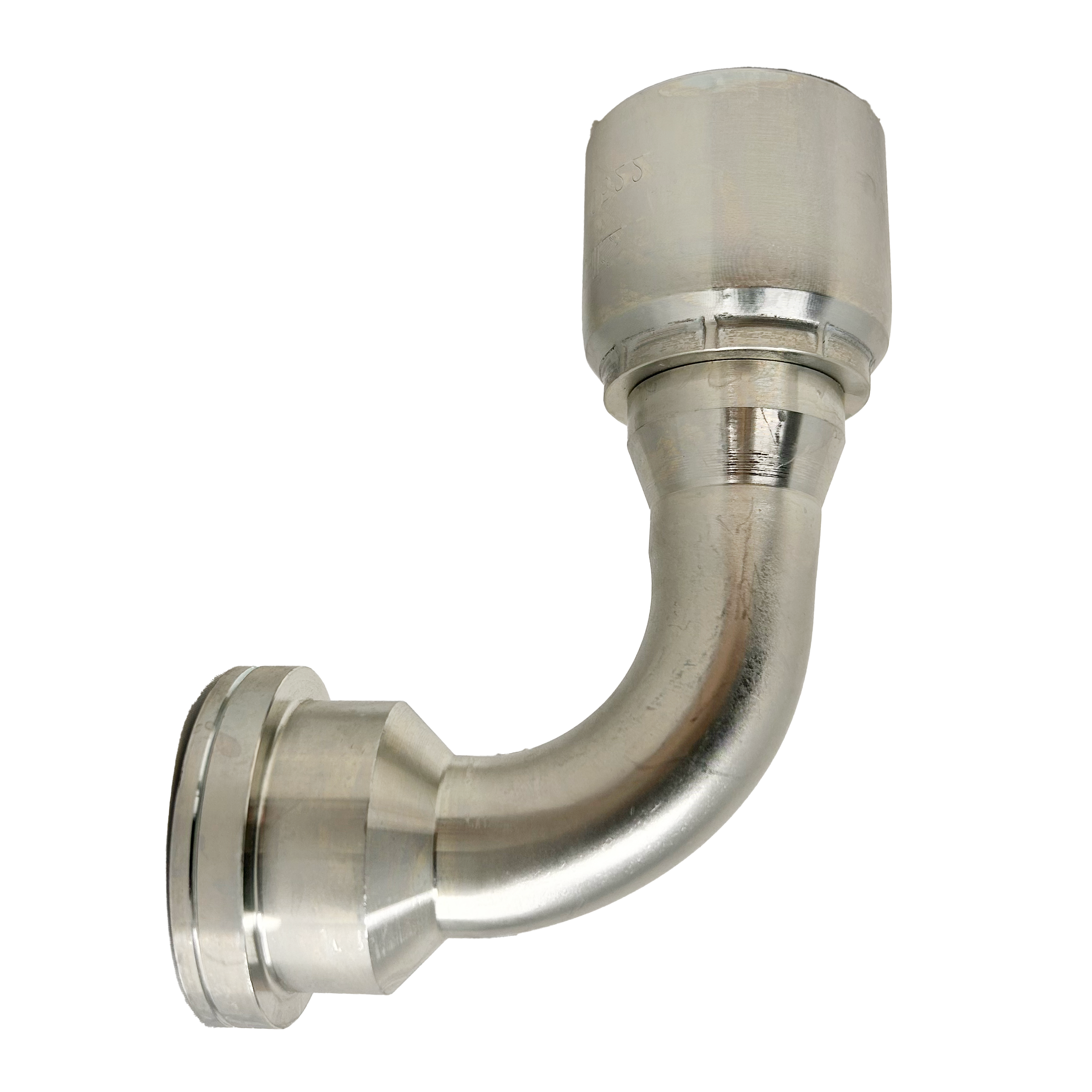 B2-FH90-1620: Continental Hose Fitting, 1" Hose ID x 1.25 (1-1/4") Code 62, 90-Degree Connection