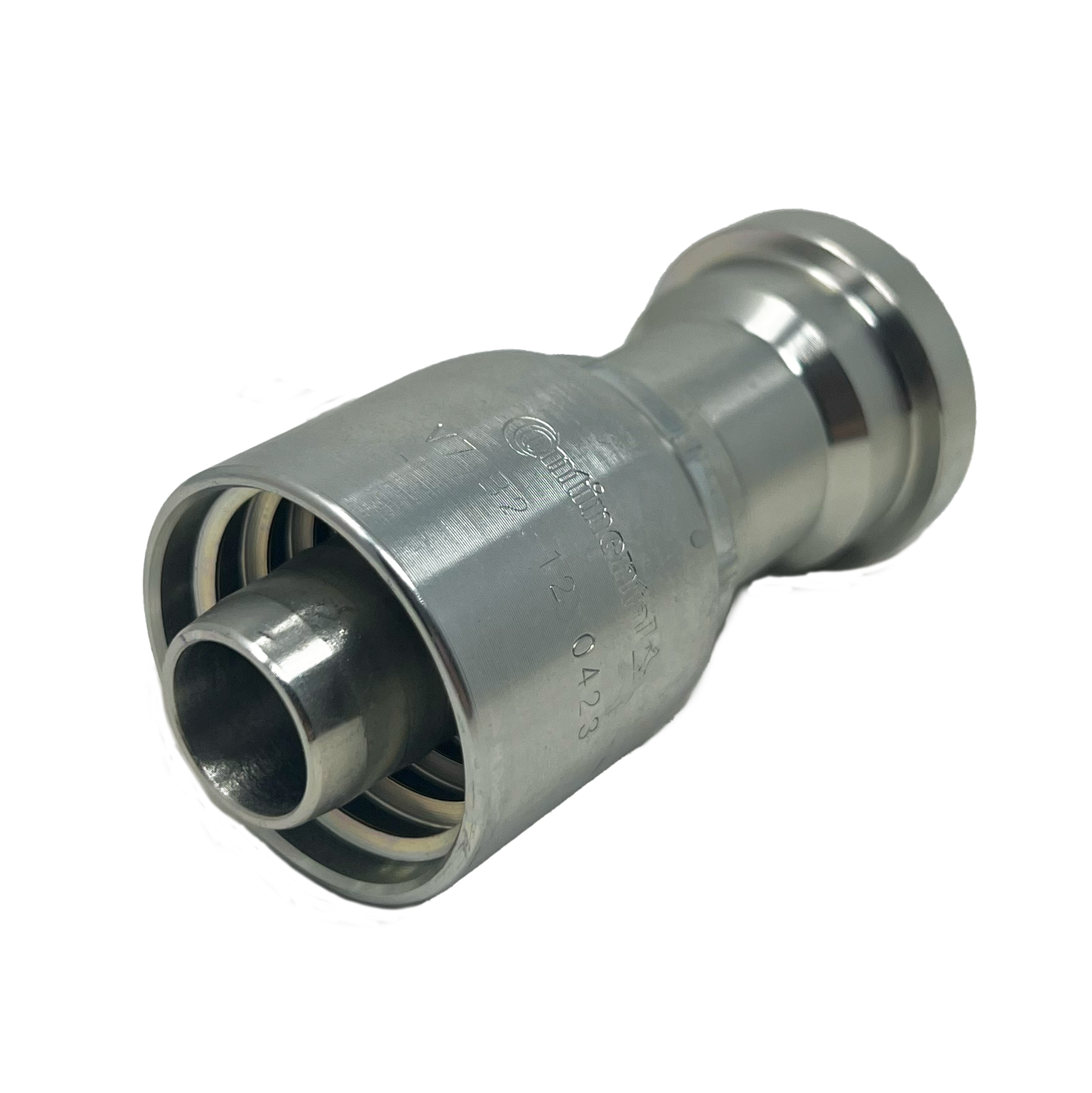 B2-FL-1212: Continental Hose Fitting, 0.75 (3/4") Hose ID x 0.75 (3/4") Code 61, Straight Connection