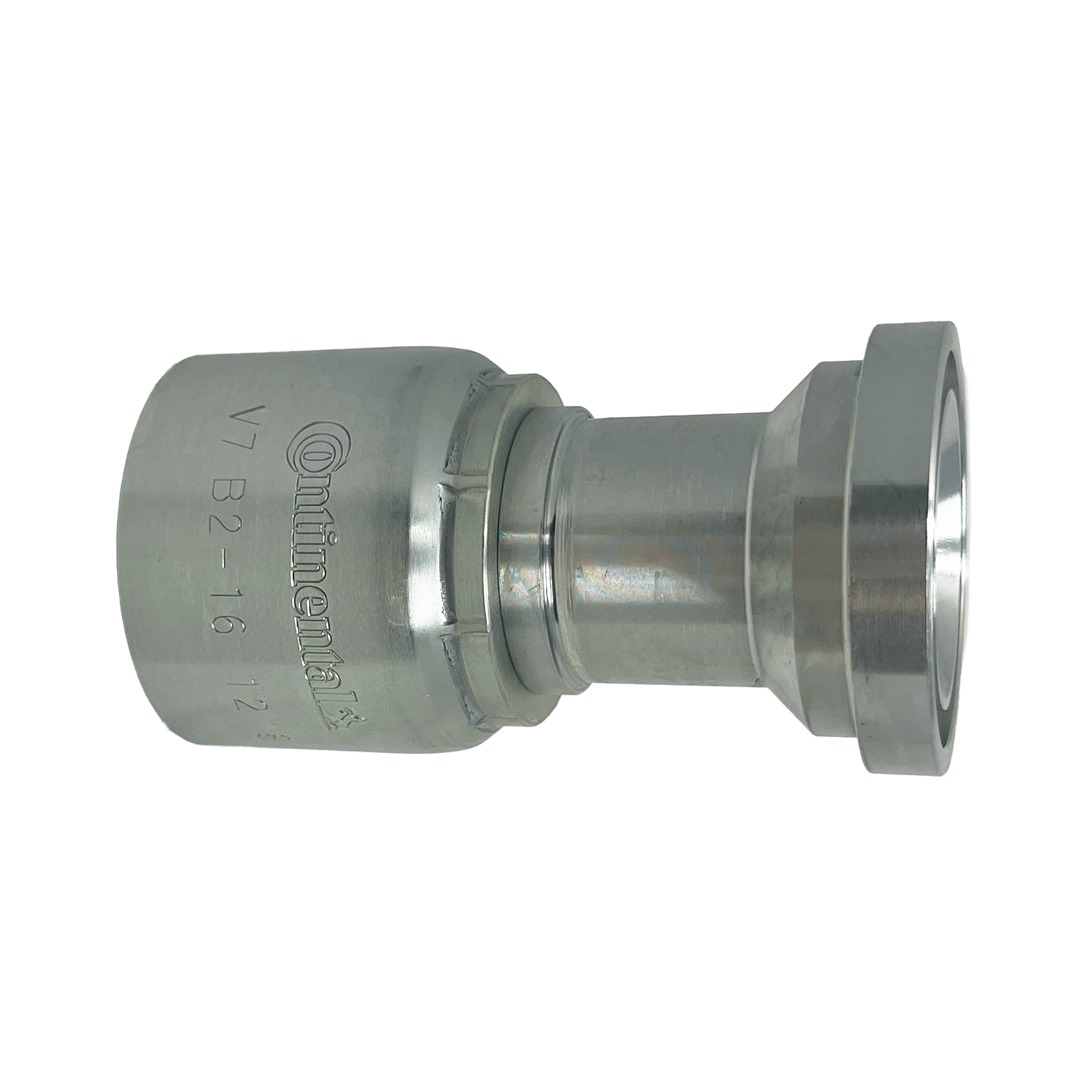 B2-FL-1620: Continental Hose Fitting, 1" Hose ID x 1.25 (1-1/4") Code 61, Straight Connection