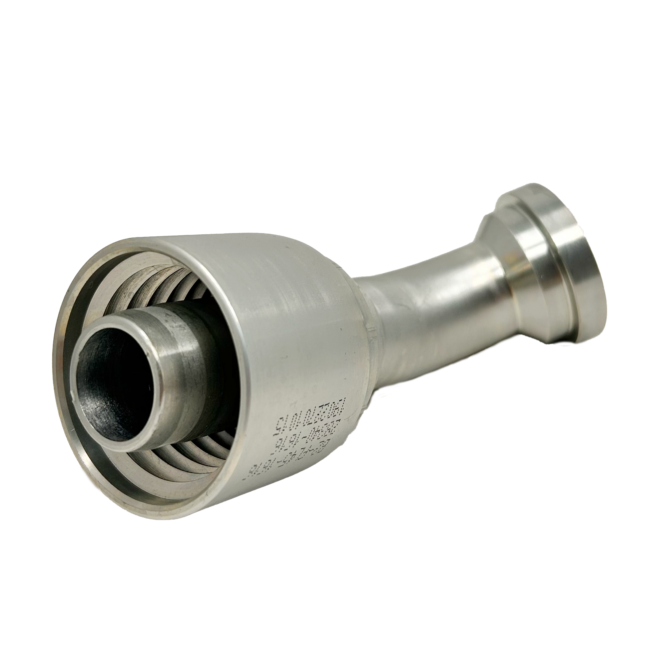 B2-FL45-2020S: Continental Hose Fitting, 1.25 (1-1/4") Hose ID x 1.25 (1-1/4") Code 61, 45-Degree Connection