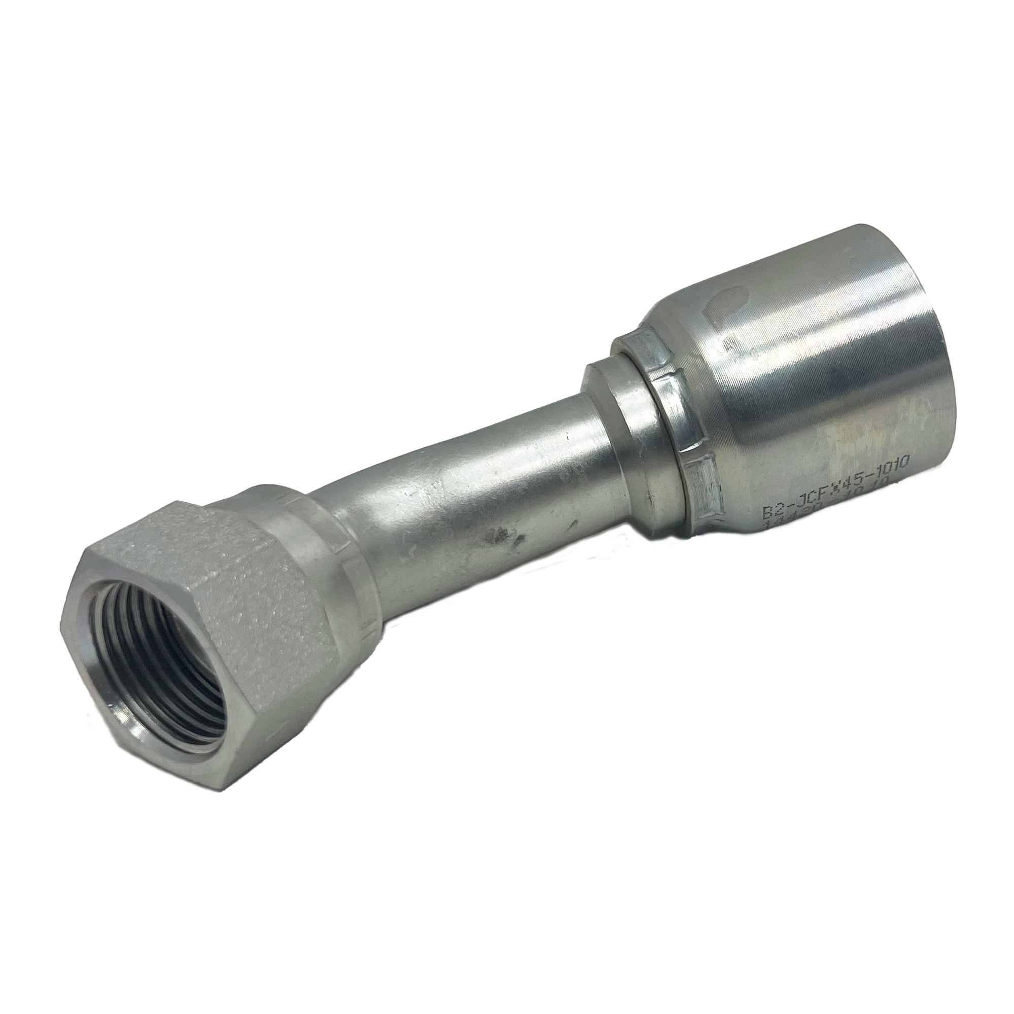 B2-JCFX45-0404: Continental Hose Fitting, 0.25 (1/4") Hose ID x 7/16-20 Female JIC, 45-Degree Swivel Connection