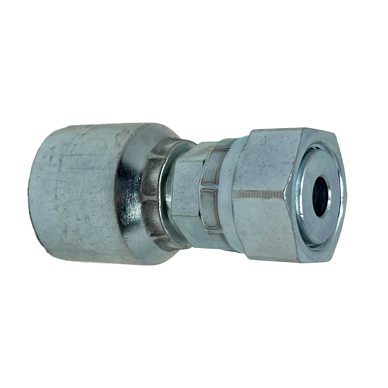 B2-OFFX-0404: Continental Hose Fitting, 0.25 (1/4") Hose ID x 9/16-18 Female ORFS, Straight Swivel Connection