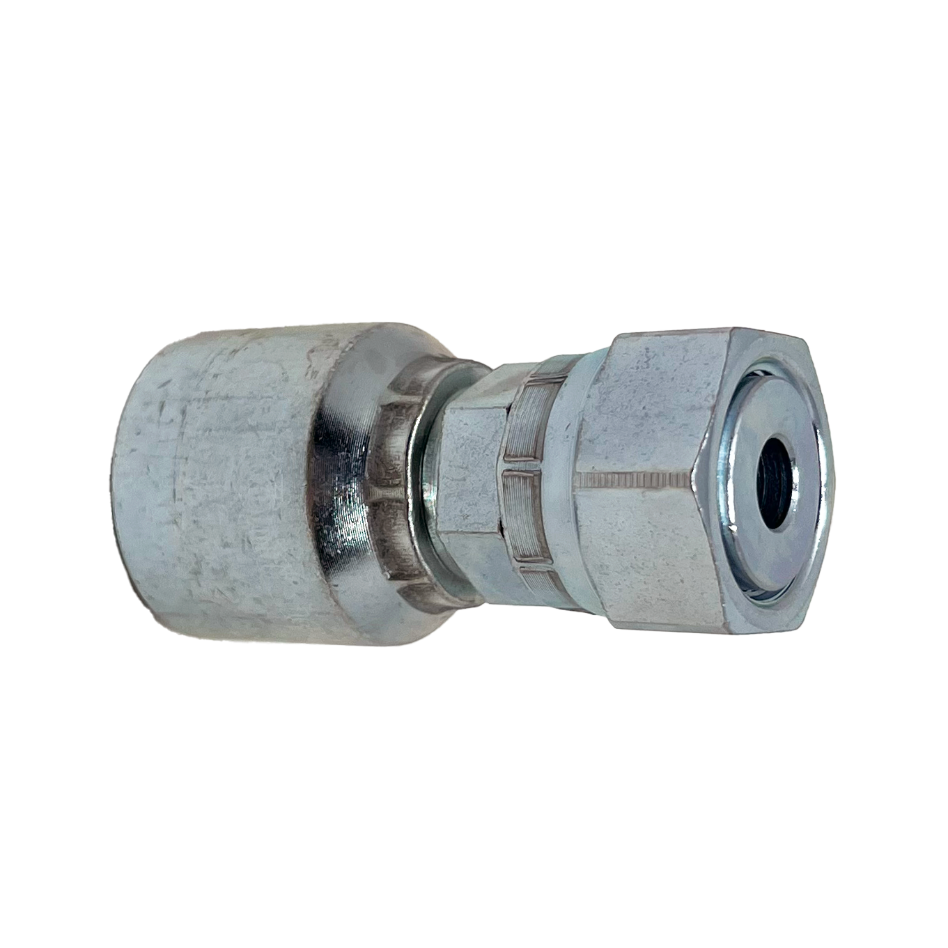 B2-OFFX-0604: Continental Hose Fitting, 0.375 (3/8") Hose ID x 9/16-18 Female ORFS, Straight Swivel Connection