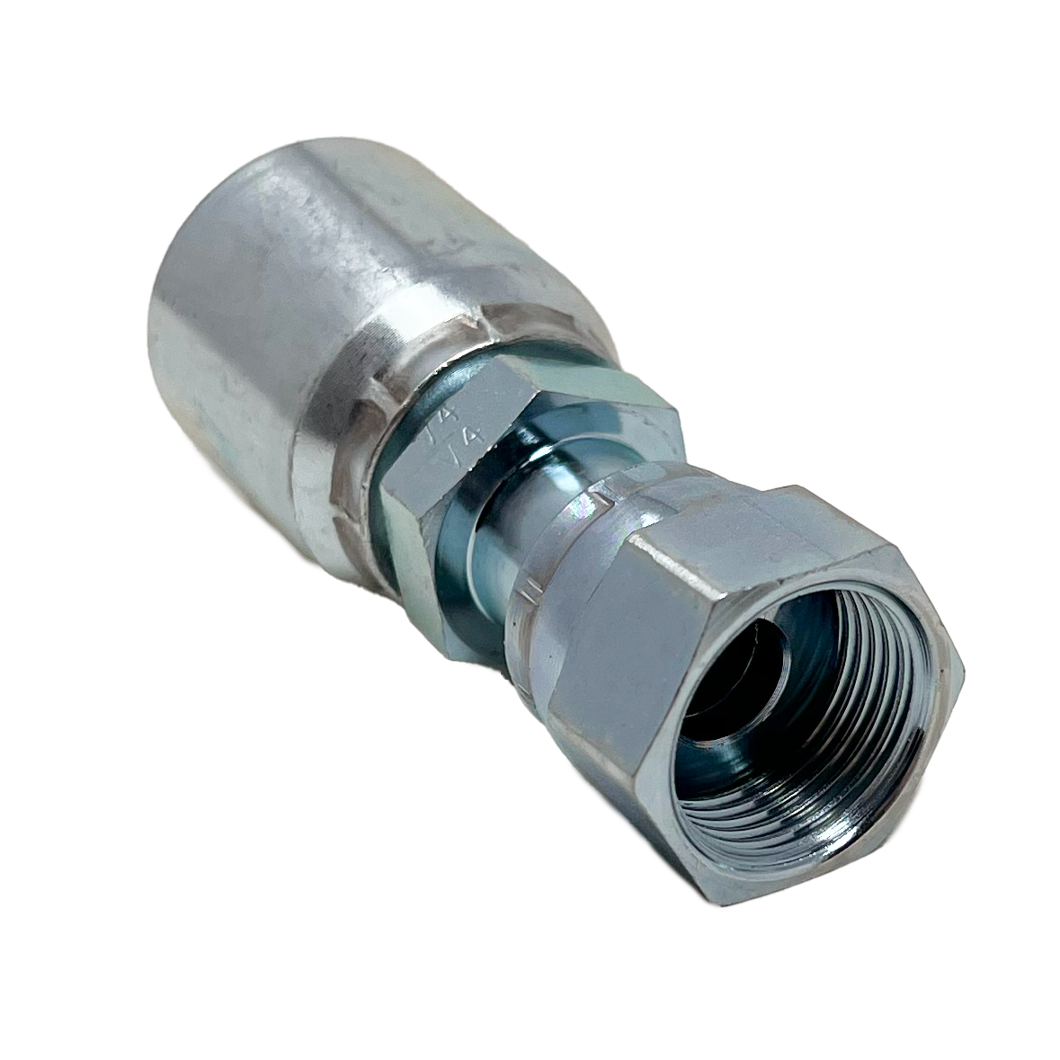 B2-OFFX-0806: Continental Hose Fitting, 0.5 (1/2") Hose ID x 11/16-16 Female ORFS, Straight Swivel Connection