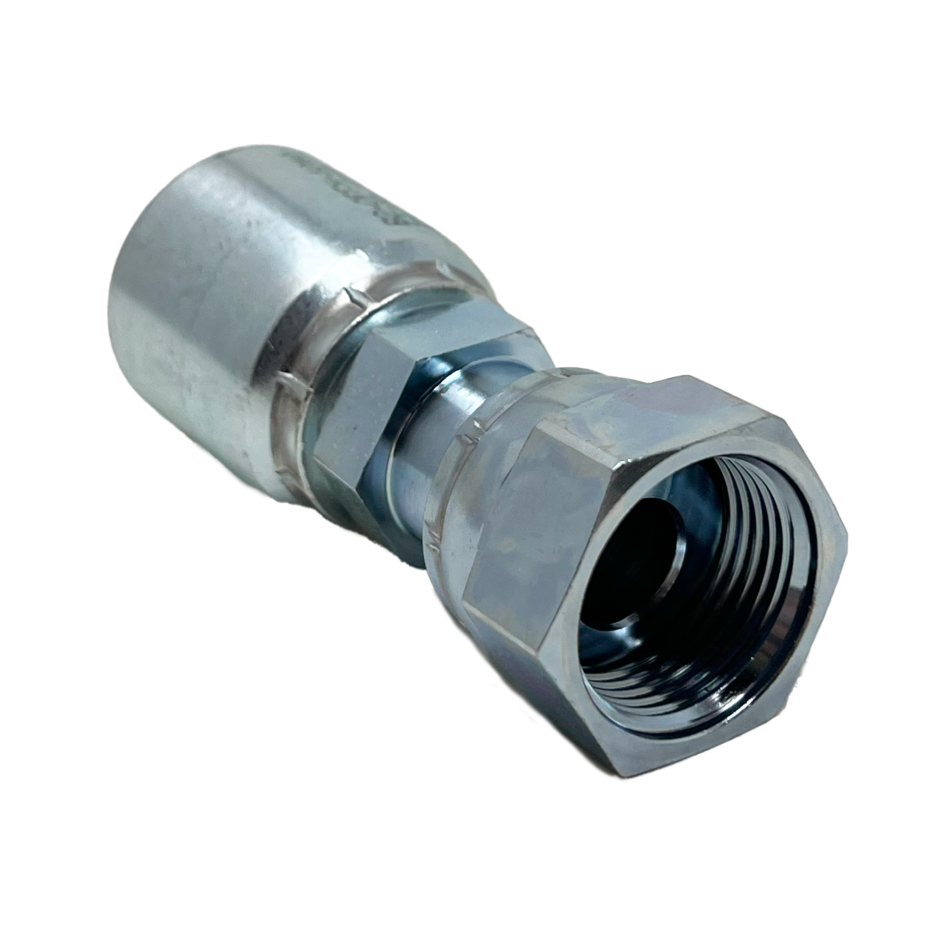 B2-OFFX-1010: Continental Hose Fitting, 0.625 (5/8") Hose ID x 1-14 Female ORFS, Straight Swivel Connection