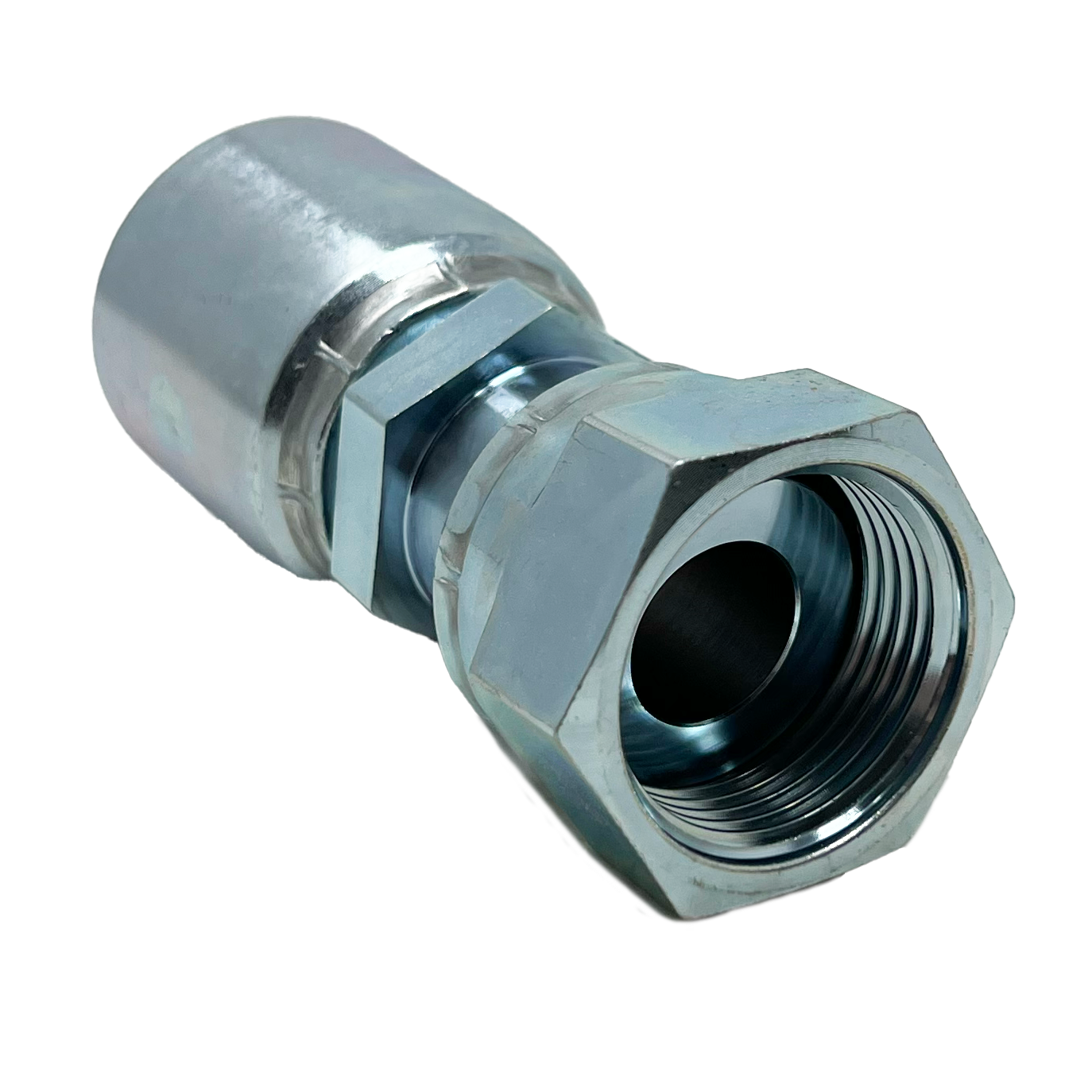 B2-OFFX-1210: Continental Hose Fitting, 0.75 (3/4") Hose ID x 1-14 Female ORFS, Straight Swivel Connection