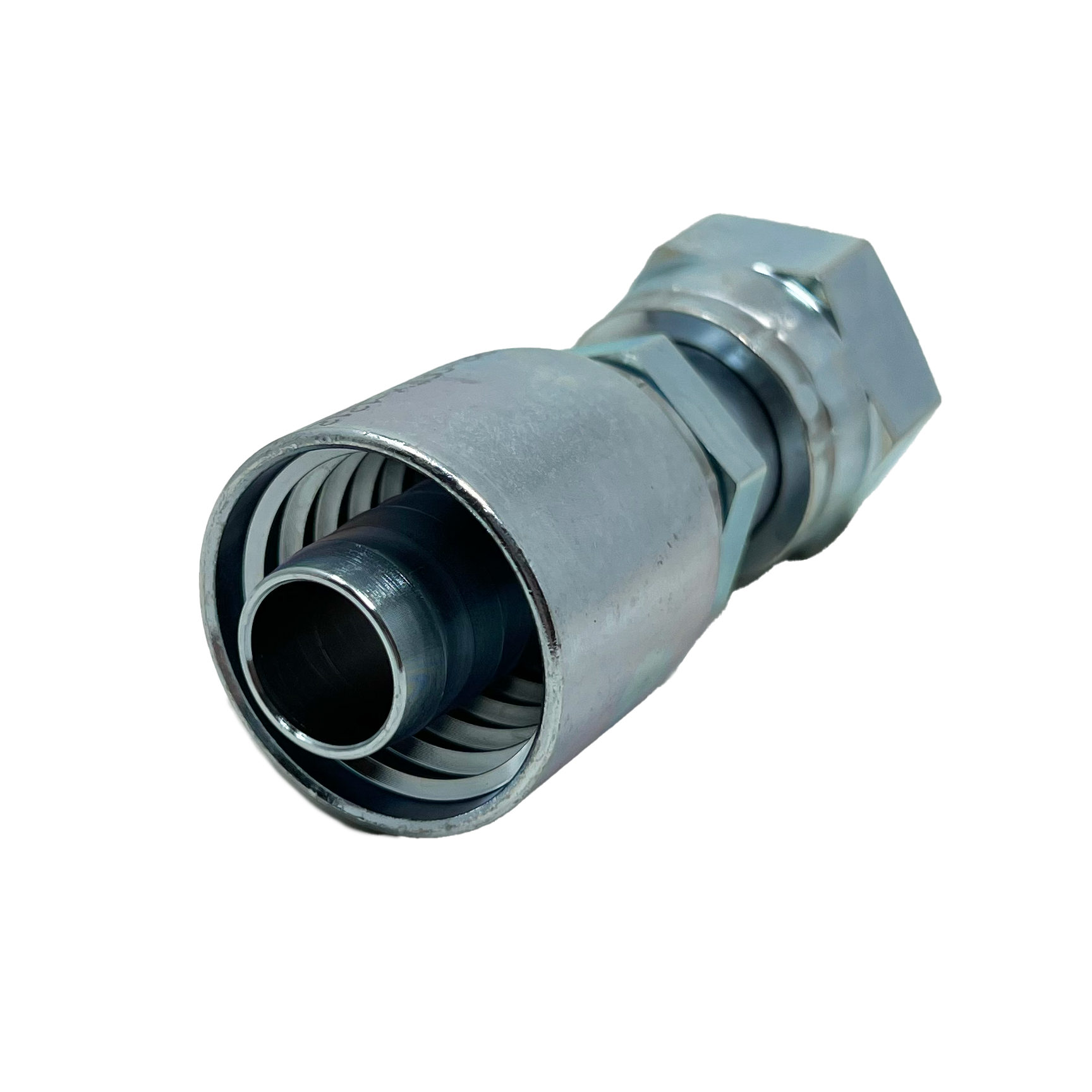 B2-OFFX-1216: Continental Hose Fitting, 0.75 (3/4") Hose ID x 1-7/16-12 Female ORFS, Straight Swivel Connection