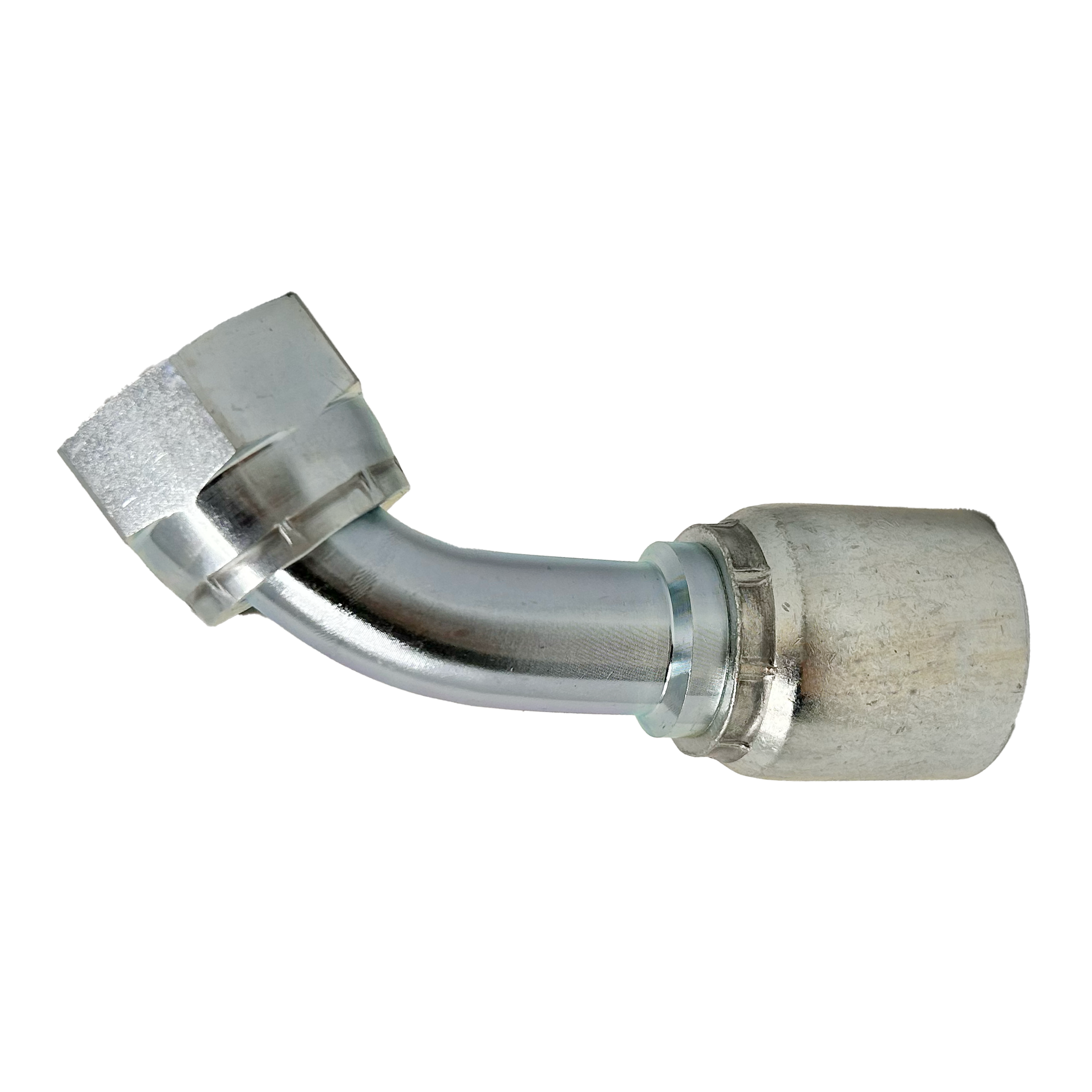 B2-OFFX45-1010: Continental Hose Fitting, 0.625 (5/8") Hose ID x 1-14 Female ORFS, 45-Degree Swivel Connection