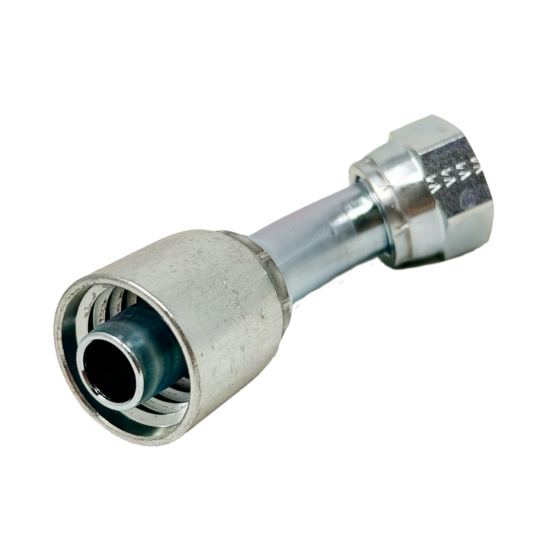 B2-OFFX45-1010: Continental Hose Fitting, 0.625 (5/8") Hose ID x 1-14 Female ORFS, 45-Degree Swivel Connection