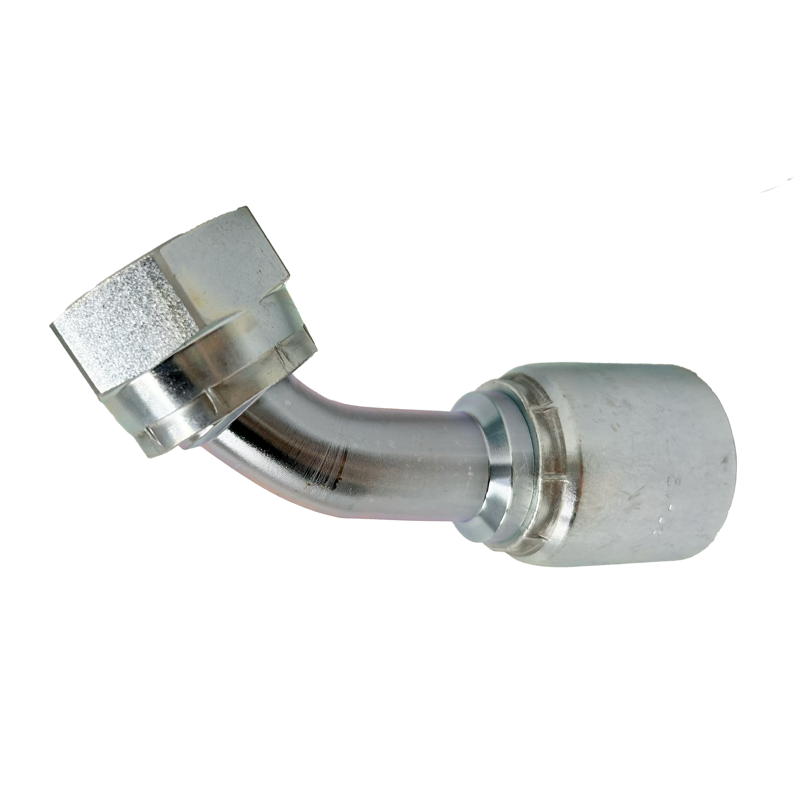 B2-OFFX45-1210: Continental Hose Fitting, 0.75 (3/4") Hose ID x 1-14 Female ORFS, 45-Degree Swivel Connection