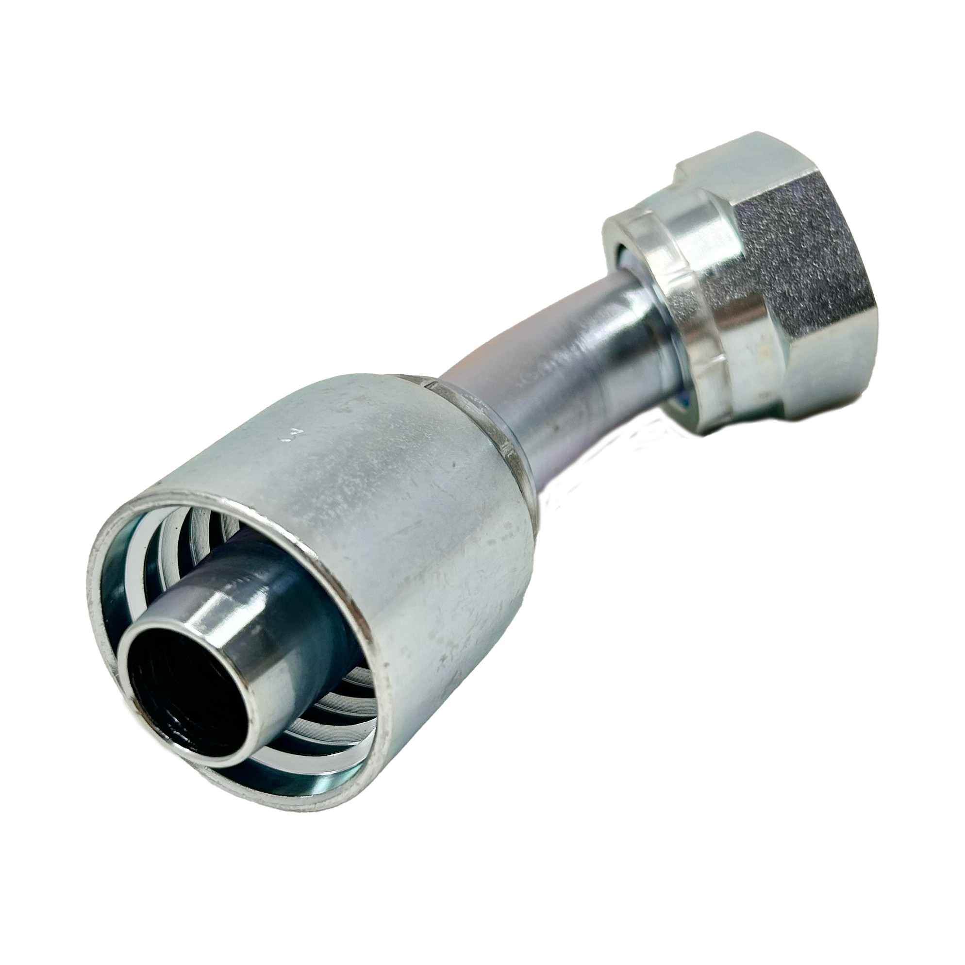 B2-OFFX45-1210: Continental Hose Fitting, 0.75 (3/4") Hose ID x 1-14 Female ORFS, 45-Degree Swivel Connection