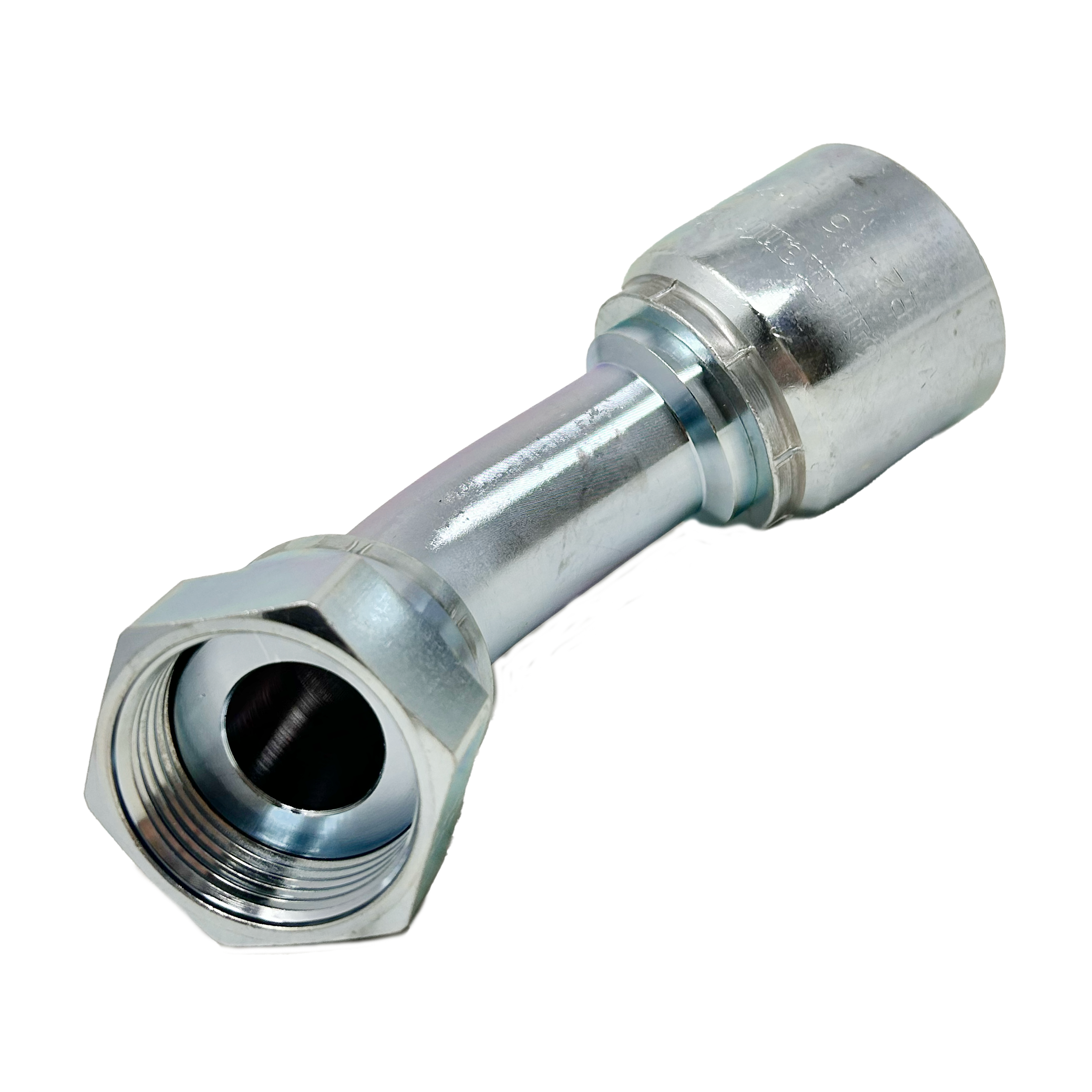 B2-OFFX45-1616: Continental Hose Fitting, 1" Hose ID x 1-7/16-12 Female ORFS, 45-Degree Swivel Connection