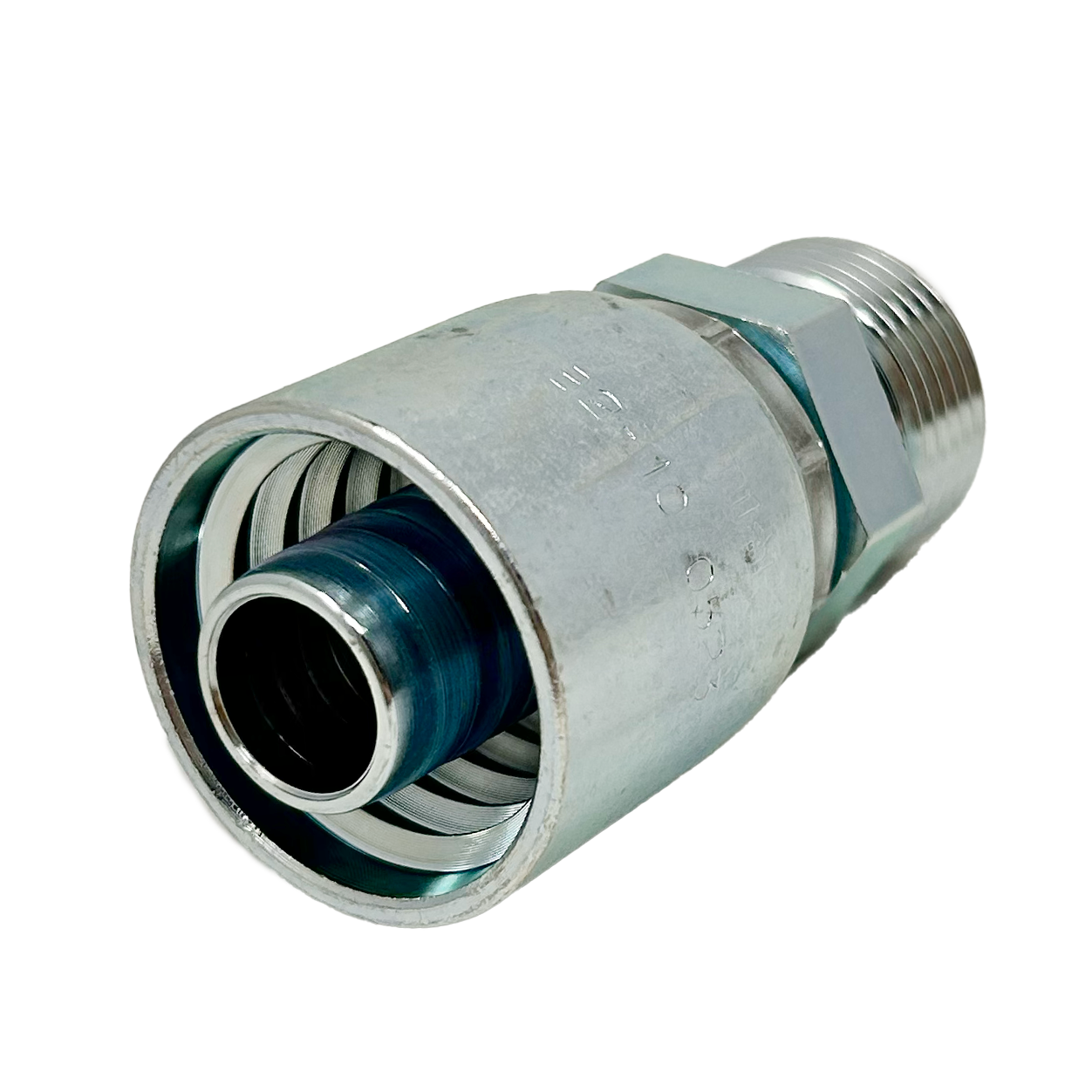 B2-OFM-1010: Continental Hose Fitting, 0.625 (5/8") Hose ID x 1-14 Male ORFS, Straight Rigid Connection