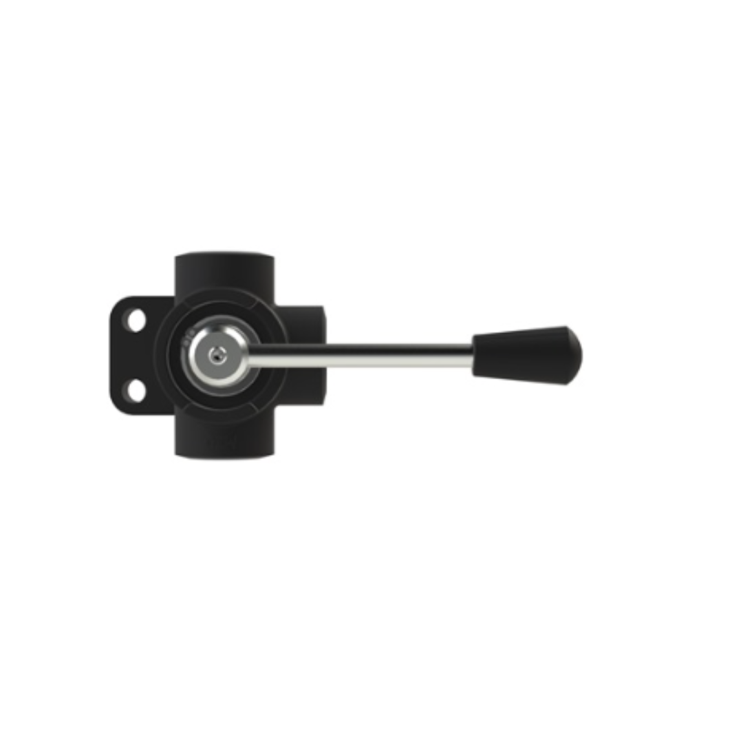 DDF3380B : Oleoweb Manual Flow Diverters, 3-Way, 3-Position, 3/8" BSPP, Closed Center