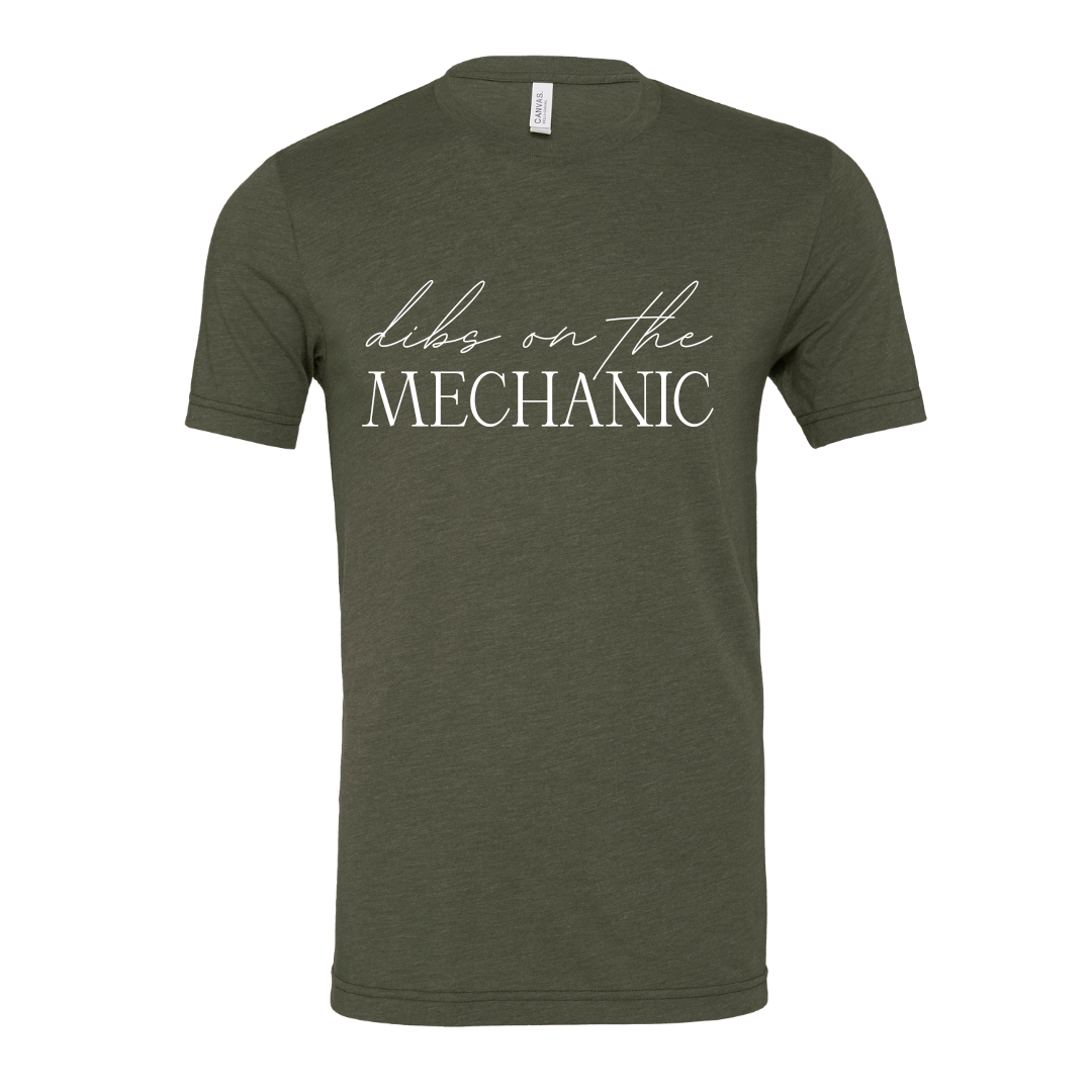 DIBS ON THE MECHANIC SHIRT - Stylish and Fun Hydraulic Themed T-Shirt - Fluid Power Fashion by OneHydraulics