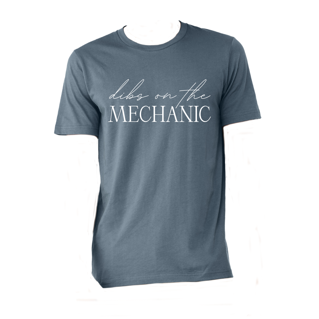 DIBS ON THE MECHANIC SHIRT - Stylish and Fun Hydraulic Themed T-Shirt - Fluid Power Fashion by OneHydraulics