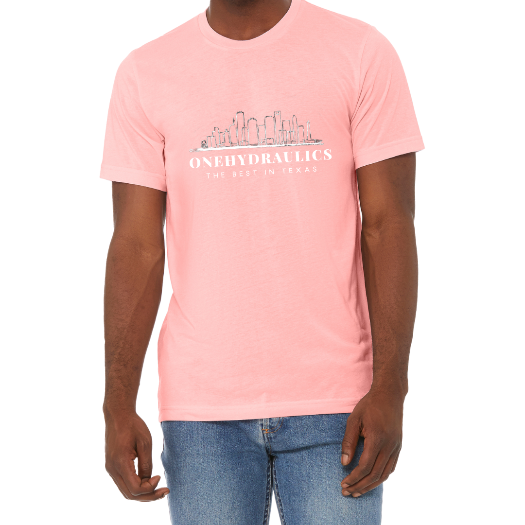 HOUSTON SKYLINE SHIRT - Stylish and Fun Hydraulic Themed T-Shirt - Fluid Power Fashion by OneHydraulics