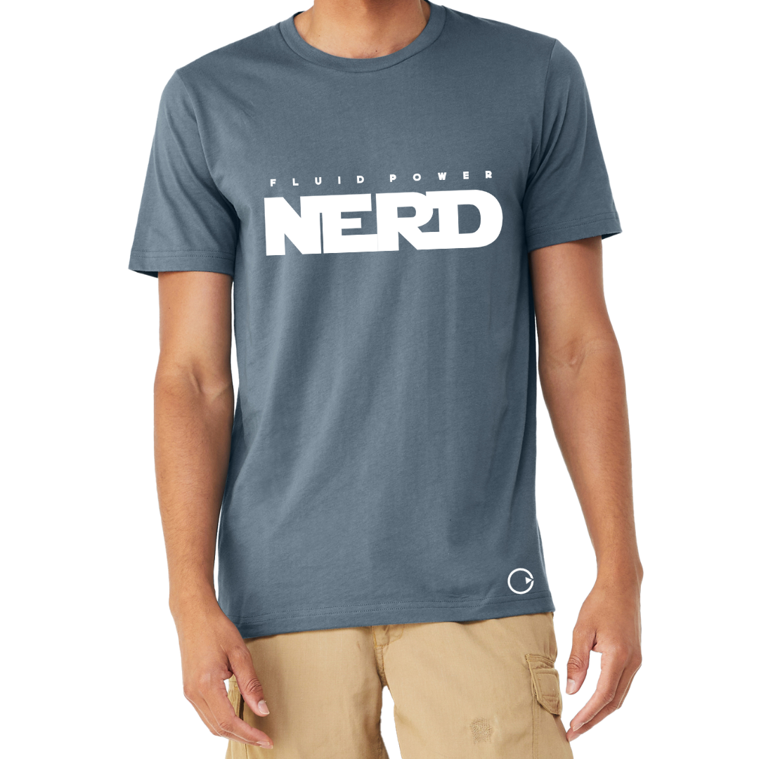 FLUID POWER NERD SHIRT - Stylish and Fun Hydraulic or Pneumatic Themed T-Shirt - Fluid Power Fashion by OneHydraulics