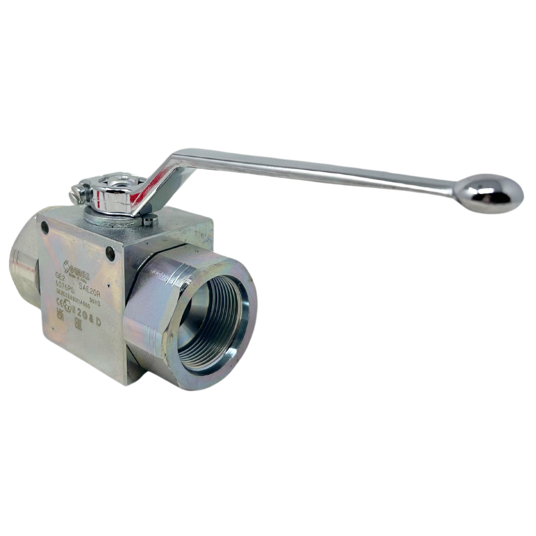 GE2 SAE20R 1 1/4 DN25 1111AB 5075PSI : Gemels Ball Valve, 2-Way, 5075psi, -20 SAE (1.25), Carbon Steel