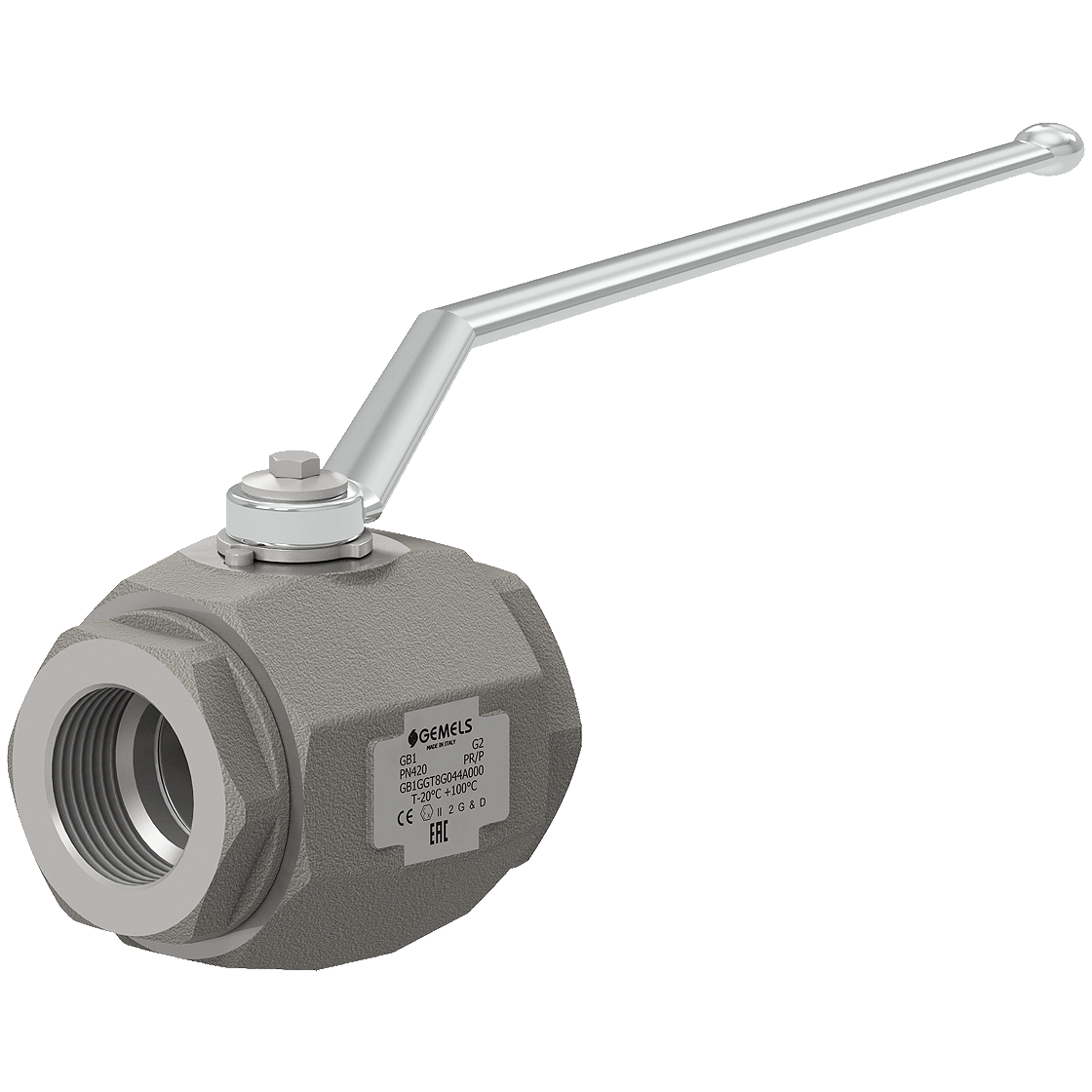 GB1 N1 1/4 DN32 LL11AB 6090PSI : Gemels Forged Ball Valve, 2-Way, 6090psi, 1.25 NPT, Carbon Steel