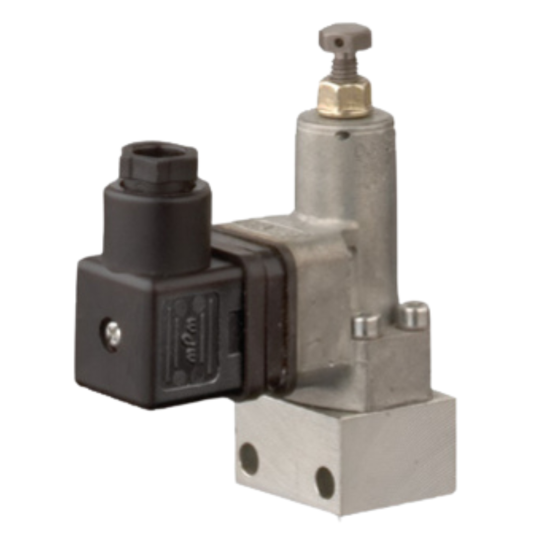 DG 35-PYD : Hawe Mechanical pressure switch, manifold mount, 290-3625psi, Tool Adjustable, FKM Seals, with Solenoid Plug