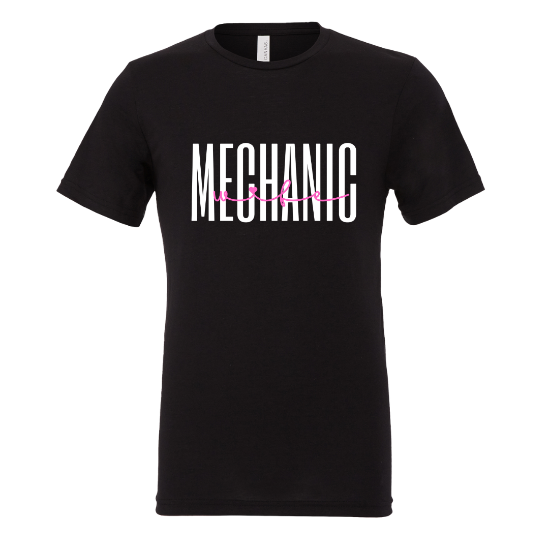 MECHANIC WIFE SHIRT - Stylish and Fun Hydraulic Themed T-Shirt - Fluid Power Fashion by OneHydraulics