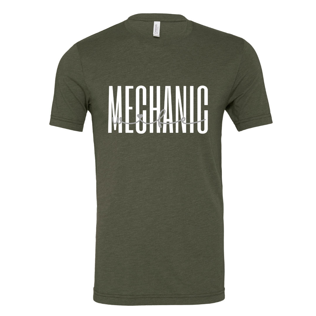 MECHANIC WIFE SHIRT - Stylish and Fun Hydraulic Themed T-Shirt - Fluid Power Fashion by OneHydraulics