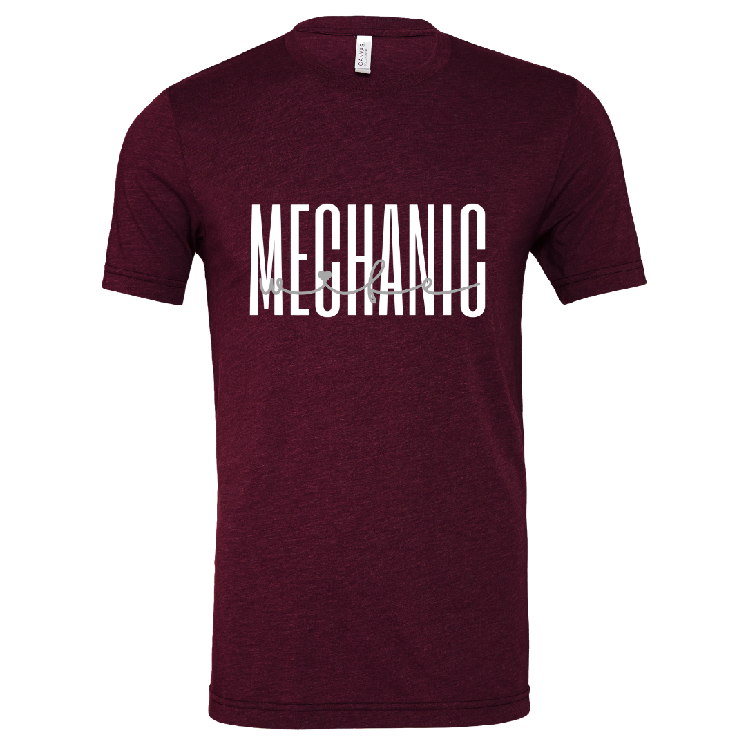 MECHANIC WIFE SHIRT - Stylish and Fun Hydraulic Themed T-Shirt - Fluid Power Fashion by OneHydraulics