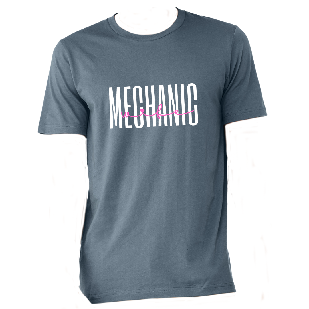 MECHANIC WIFE SHIRT - Stylish and Fun Hydraulic Themed T-Shirt - Fluid Power Fashion by OneHydraulics