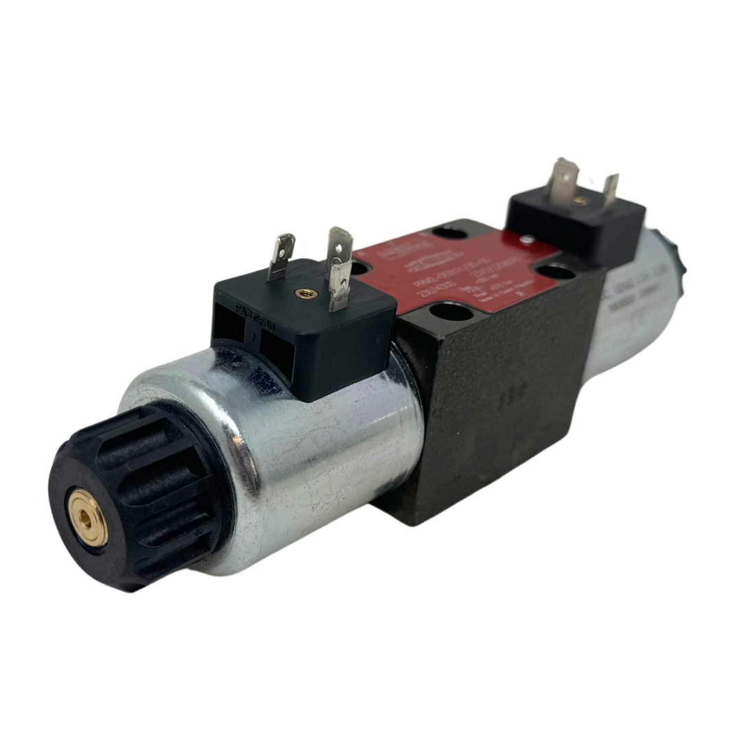 PRM2-063Z11/15-24E1K1 : Argo Hytos D03 Proportional Directional Valve, 4GPM Nominal Flow, 5100psi, 3P4W, 24VDC DIN Coils, All Ports Blocked, No Onboard Electronics