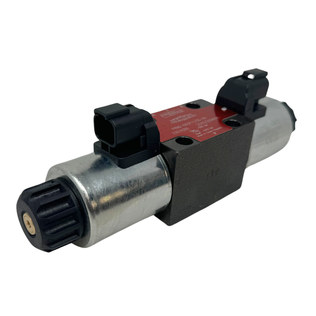 PRM2-063Z11/15-24E12A : Argo Hytos D03 Proportional Directional Valve, 4GPM Nominal Flow, 5100psi, 3P4W, 24VDC Deutsch Coils, All Ports Blocked, No Onboard Electronics