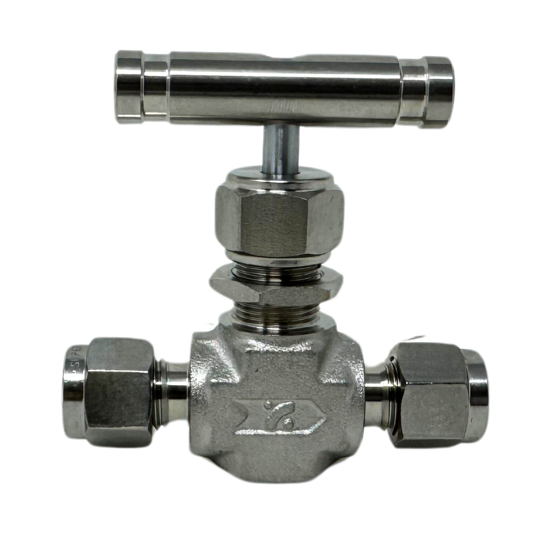 SINV1-S-2-RS : Superlok Integral Bonnet Needle Valve, 1/8" O.D. Tube, Bar Handle, 5000psi