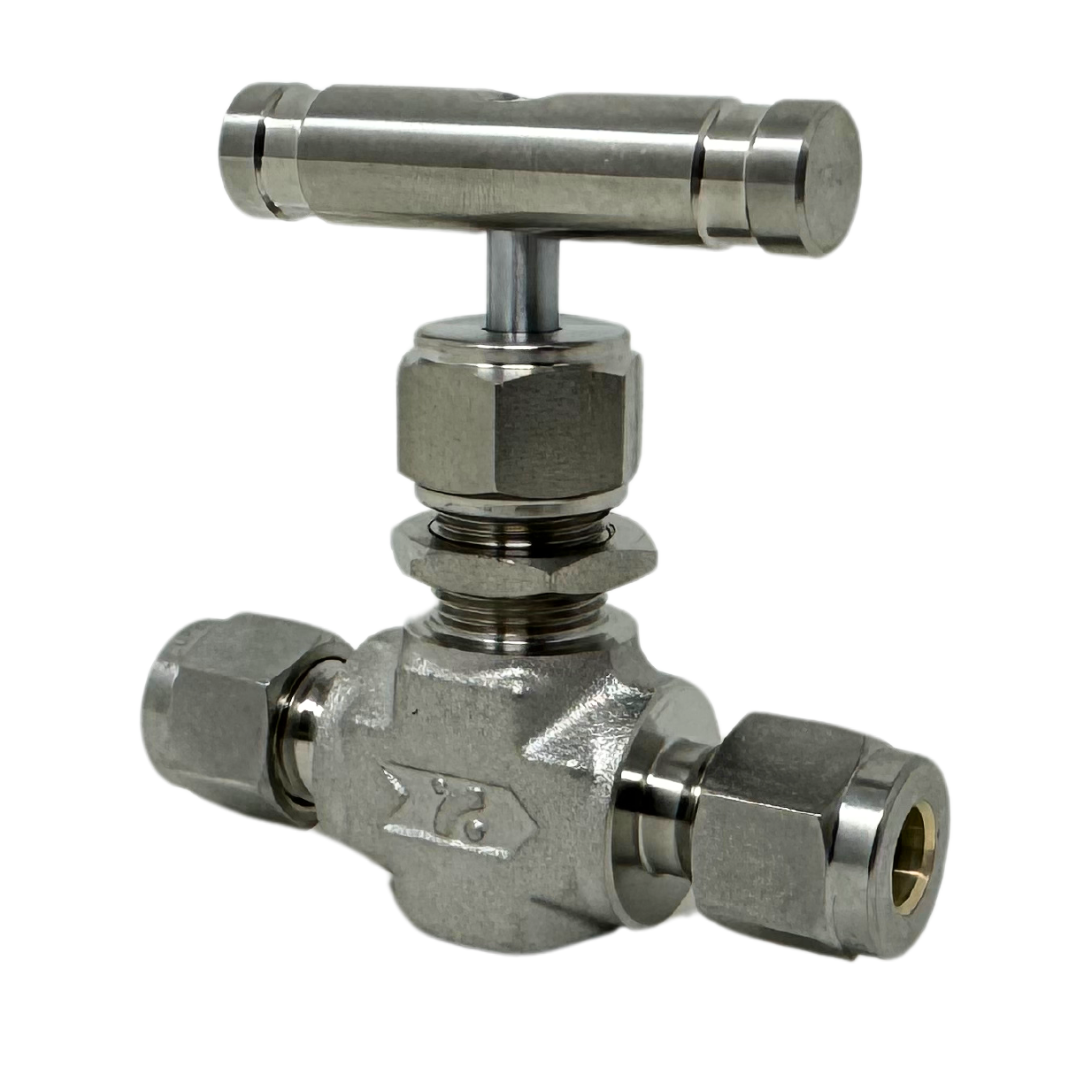 SINV1-S-2-RS : Superlok Integral Bonnet Needle Valve, 1/8" O.D. Tube, Bar Handle, 5000psi