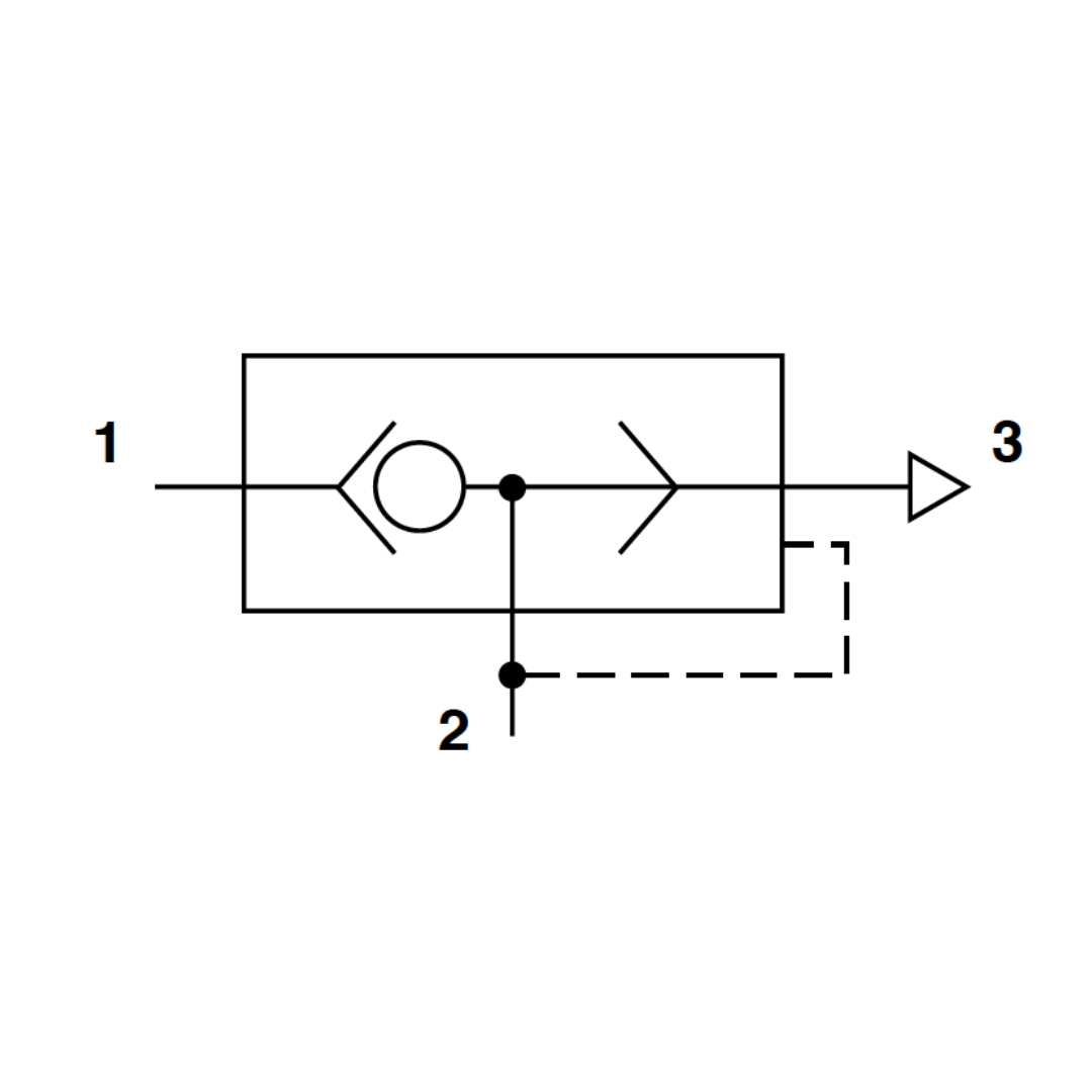 T70A3800 : Norgren T70 Series, quick exhaust valve, 3/8 NPT (inlet, outlet & exhaust) ports