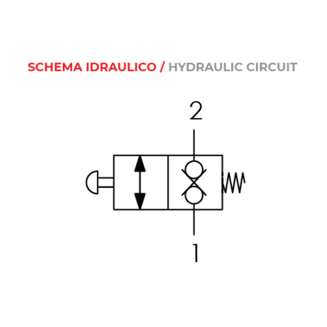 VEM10 : Oleoweb Manual Emergency Valve, 7/8-14UNF-2A, 13.2GPM, 4640psi, C-10-2 Cavity